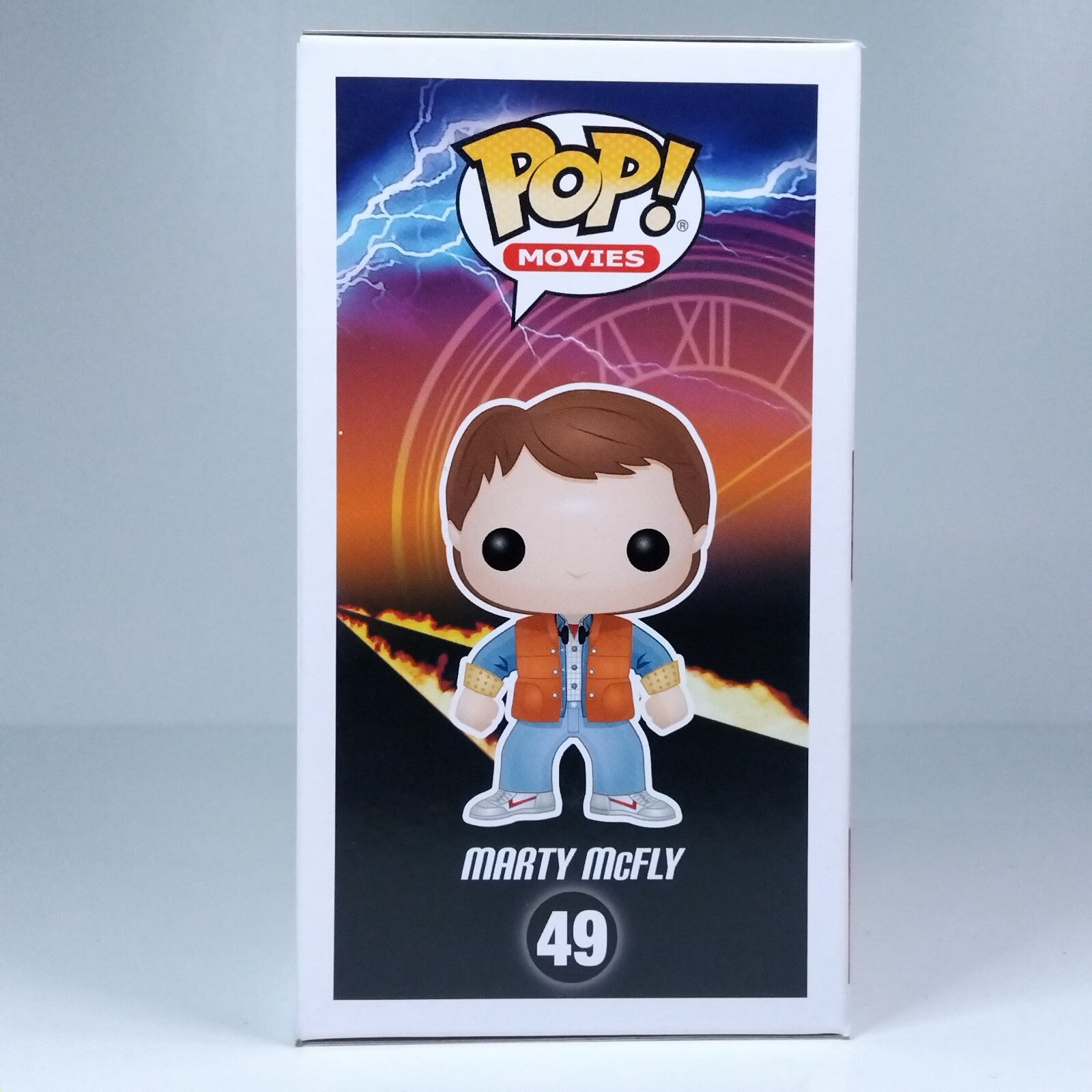Funko Pop! Back to the Future Plutonium Marty McFly Signed Michael J Fox COA #49