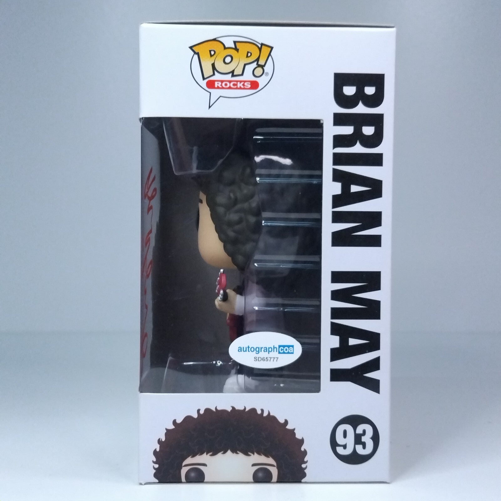 Funko Pop! Rocks Music Queen Brian May Signed Gwilym Lee COA #93 WS