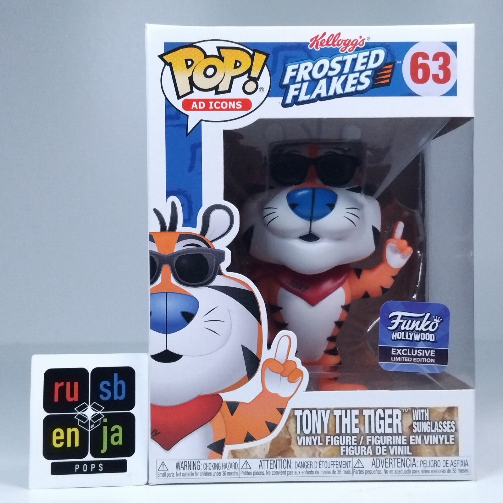 Funko Pop! Ad Icons Frosted Flakes Tony the Tiger Sunglasses Hollywood #63