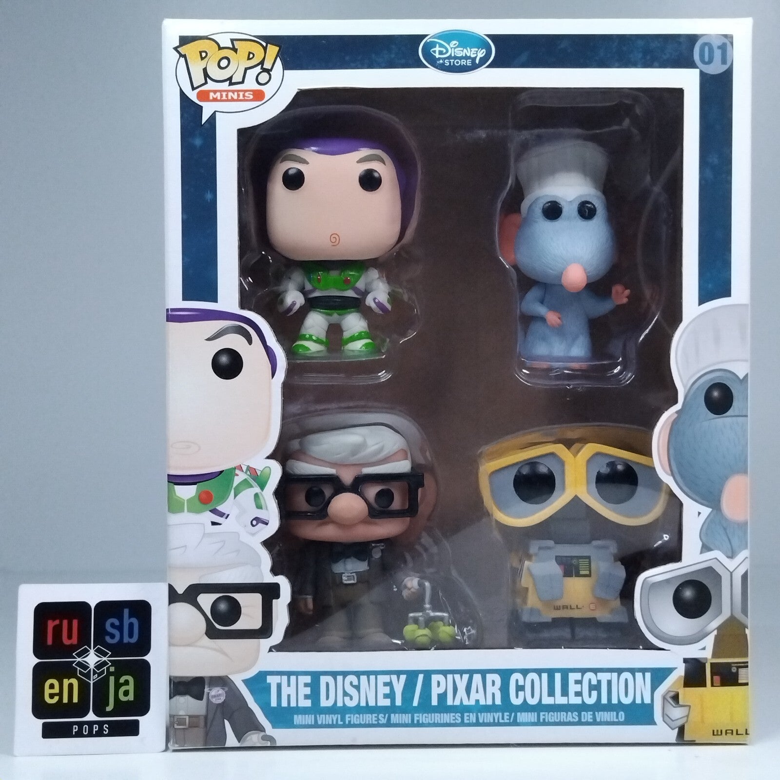 Funko Pop! Disney Pixar Collection Minis Remy Walle Buzz Lightyear Carl #01