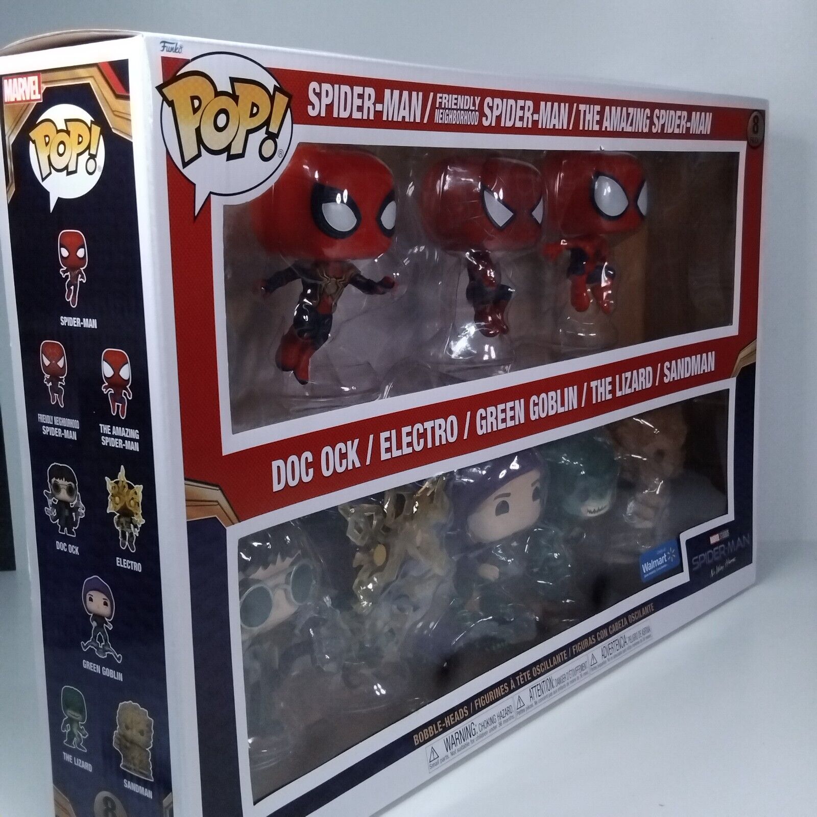 Funko Pop! Marvel Spider-Man No Way Home Walmart Exclusive 8 Pack CRACKED INSERT