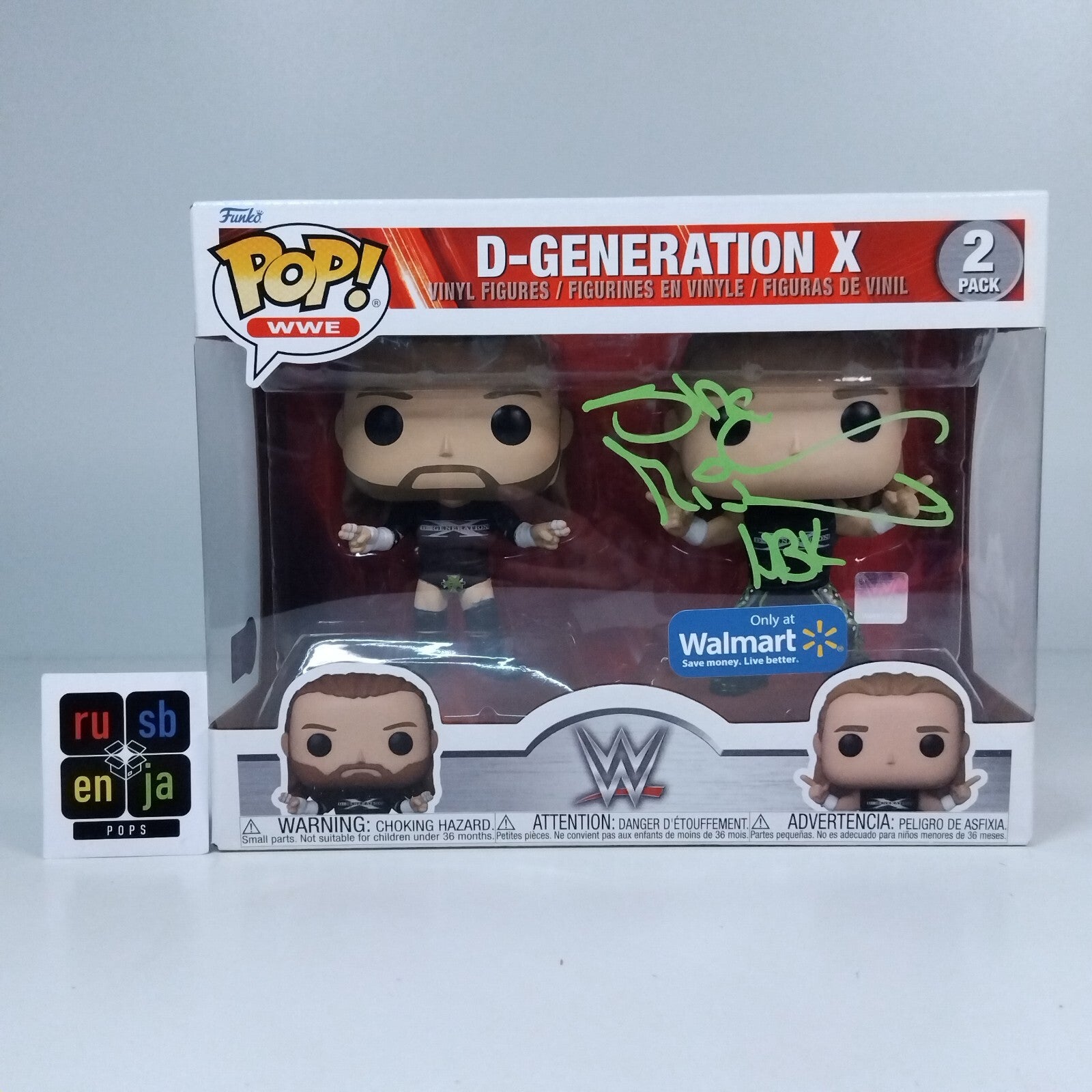 Funko Pop! WWE D-Generation X Triple H & Shawn Michaels Signed w/COA 2 Pack