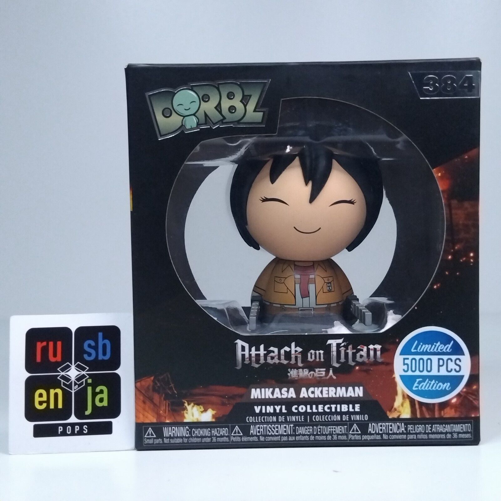 Funko Dorbz Anime Attack on Titan Mikasa Ackerman 5,000 Pcs #384