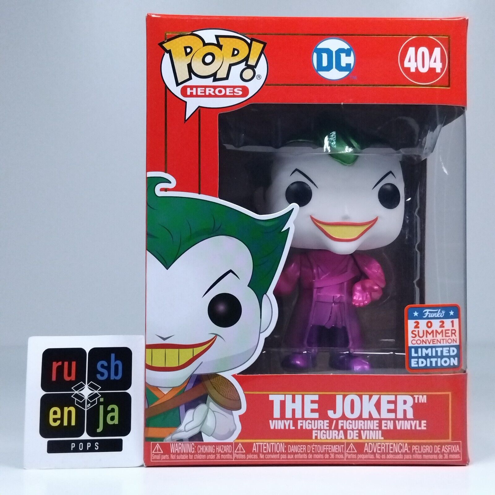 Funko Pop! DC Heroes Imperial Palace Joker Metallic Limited Edition #404
