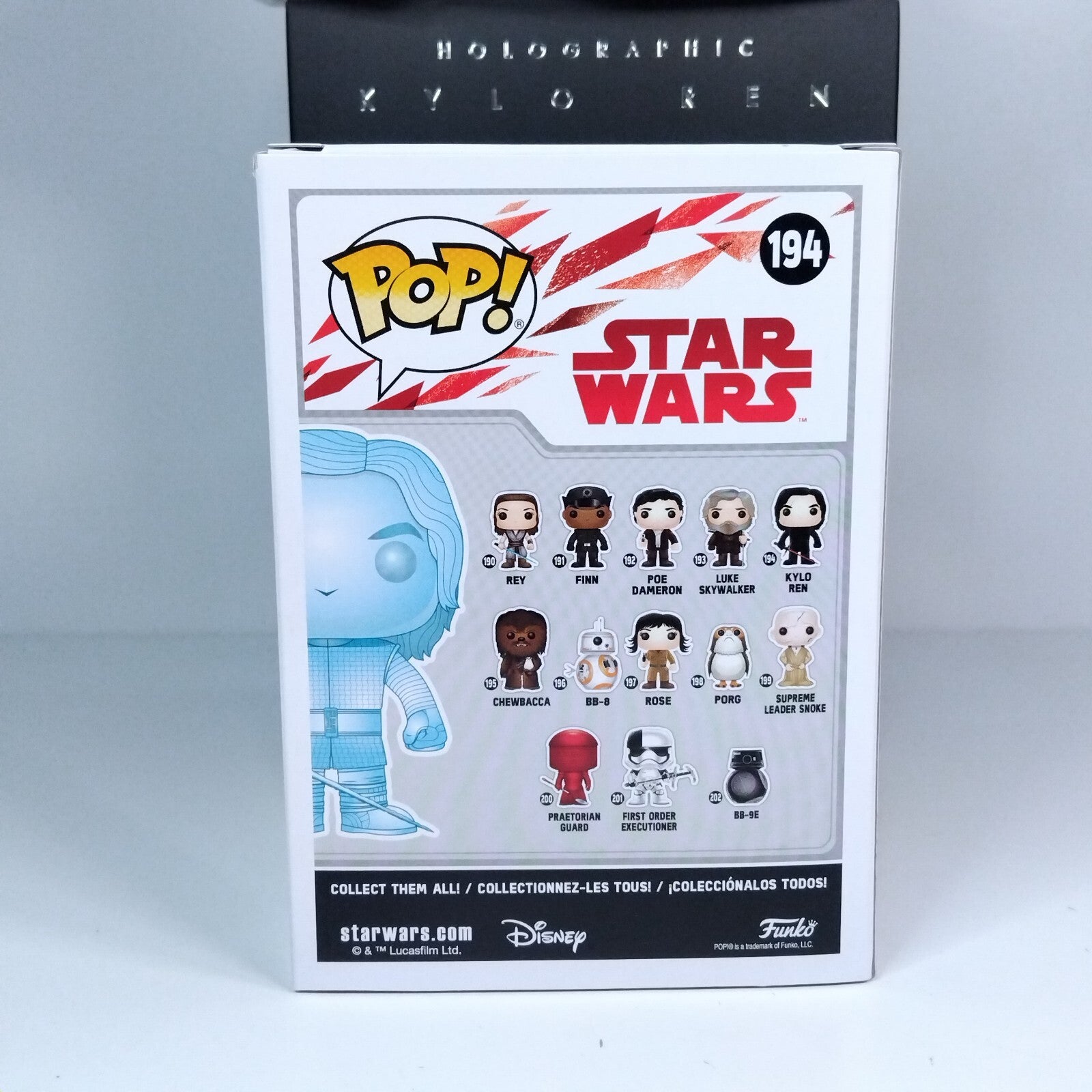 Funko Pop! Star Wars Holographic Kylo Ren Glows & Medium T-Shirt #194