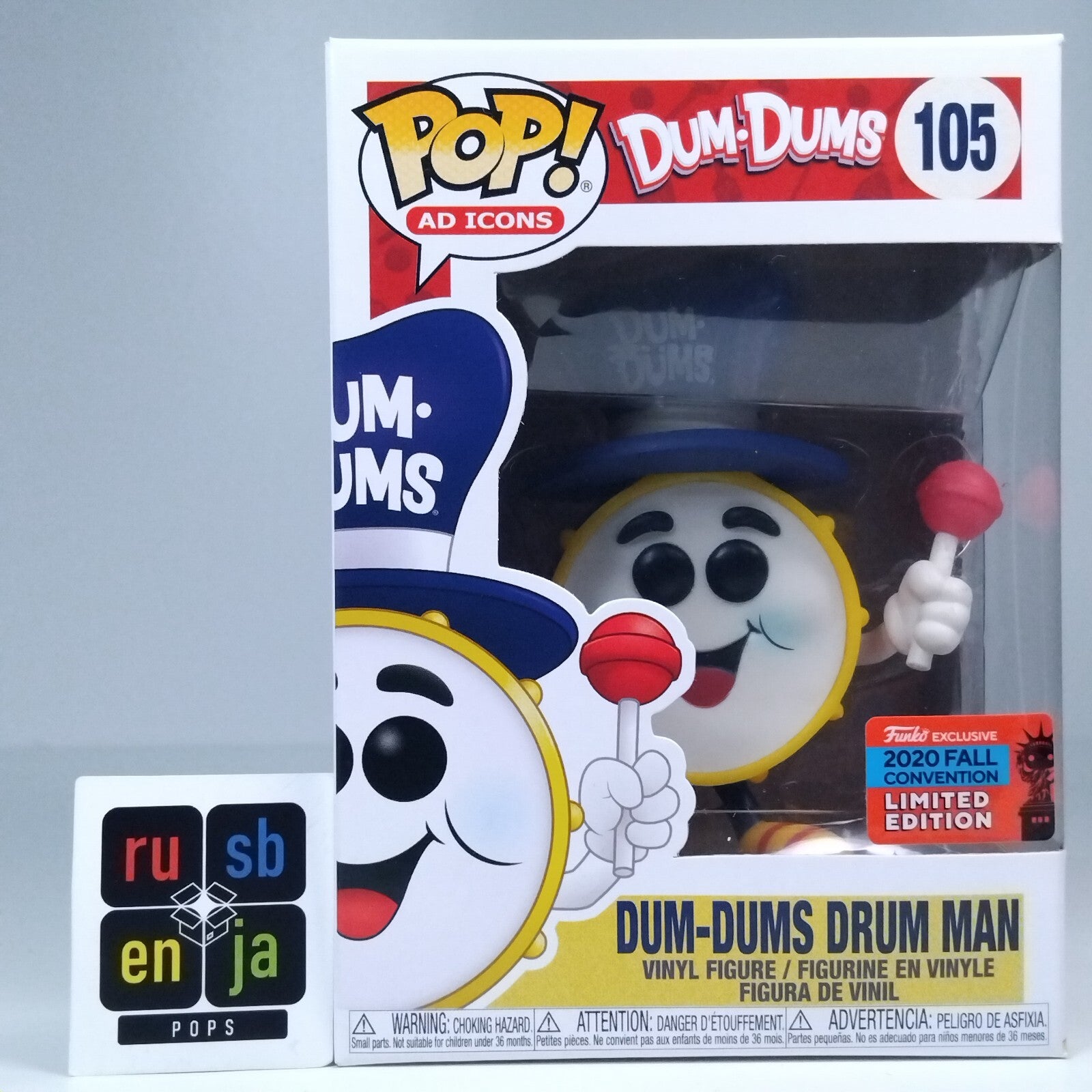 Funko Pop! Ad Icons Dum Dums Drum Man Limited Edition #105
