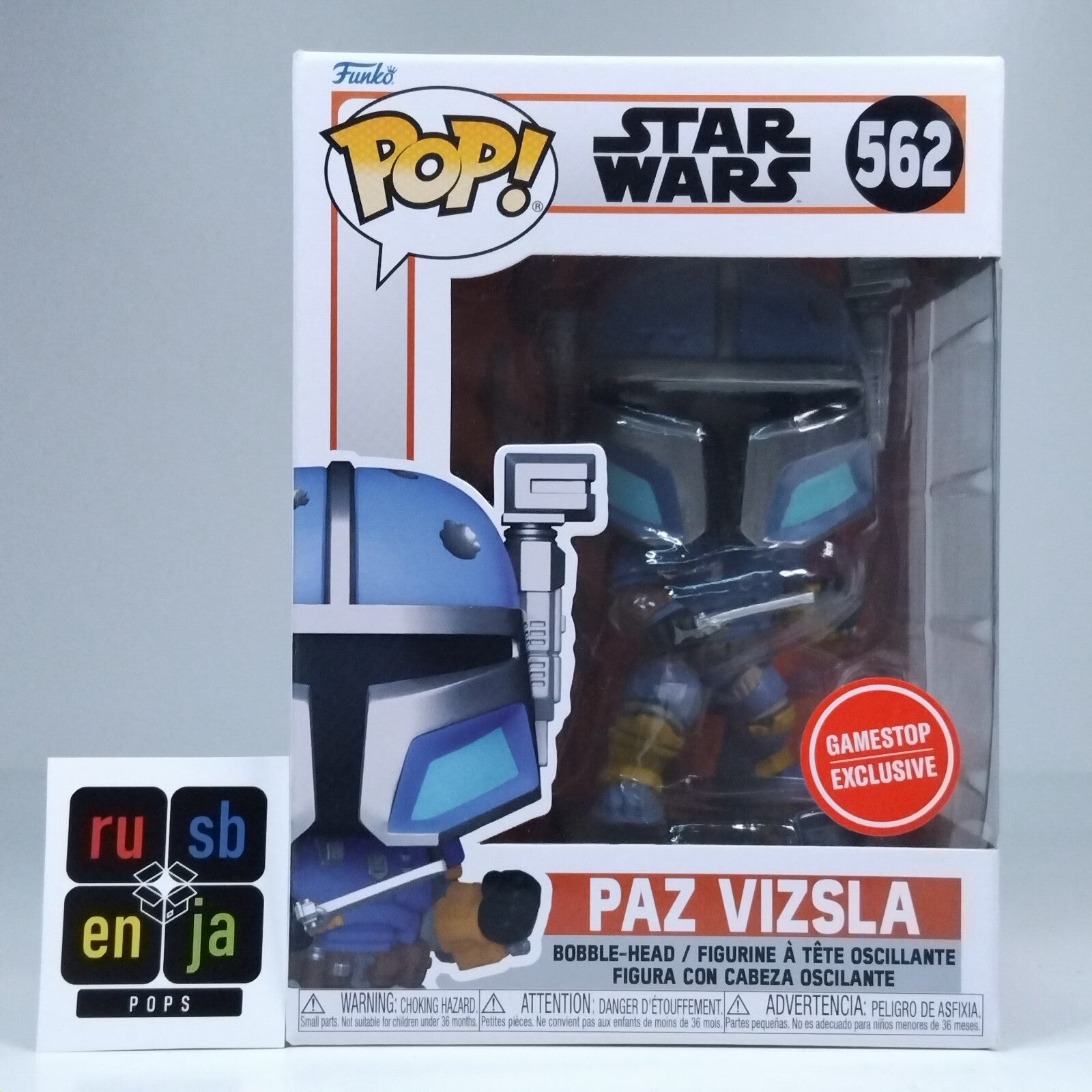 Funko Pop! Star Wars The Mandalorian Paz Vizsla Gamestop Exclusive #562
