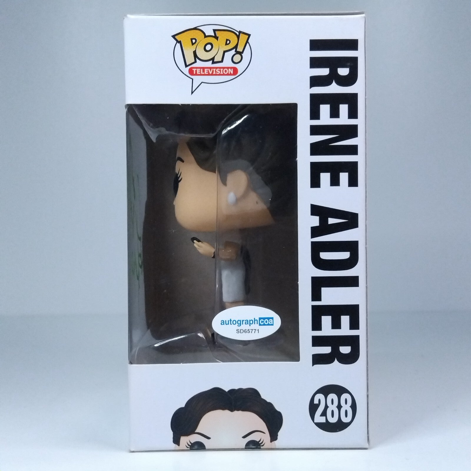 Funko Pop! TV Sherlock Irene Adler Signed Lara Pulver COA #288 WS