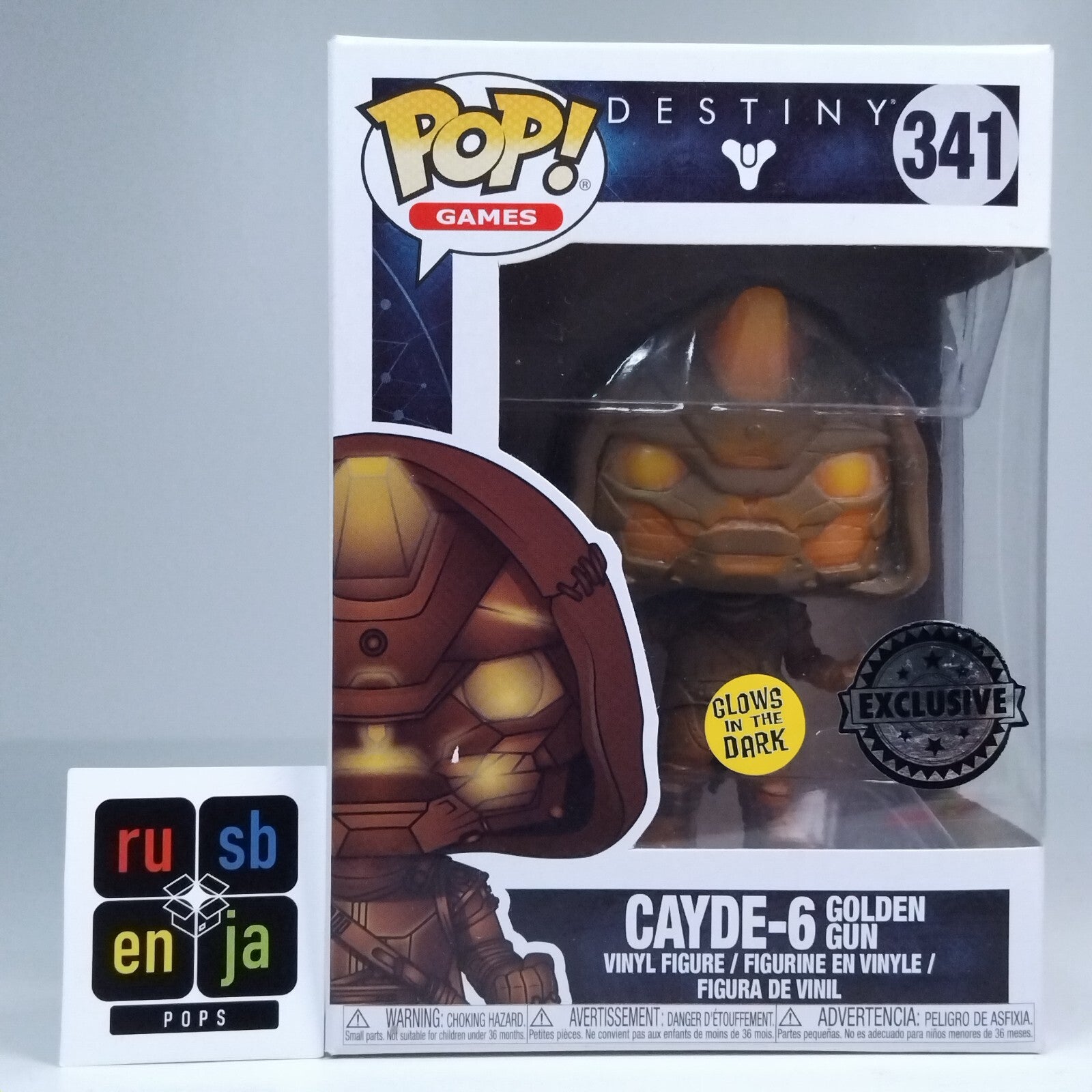 Funko Pop! Games Destiny Cayde-6 Golden Gun Glows Exclusive #342