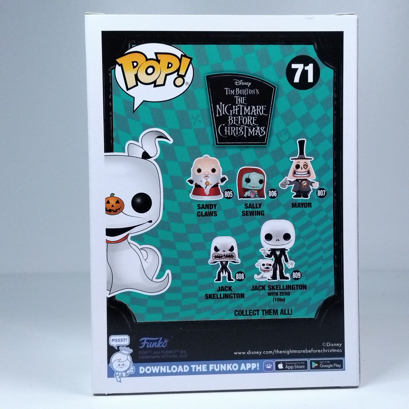 Funko Pop! Disney The Nightmare Before Christmas Zero Glitter Exclusive #71
