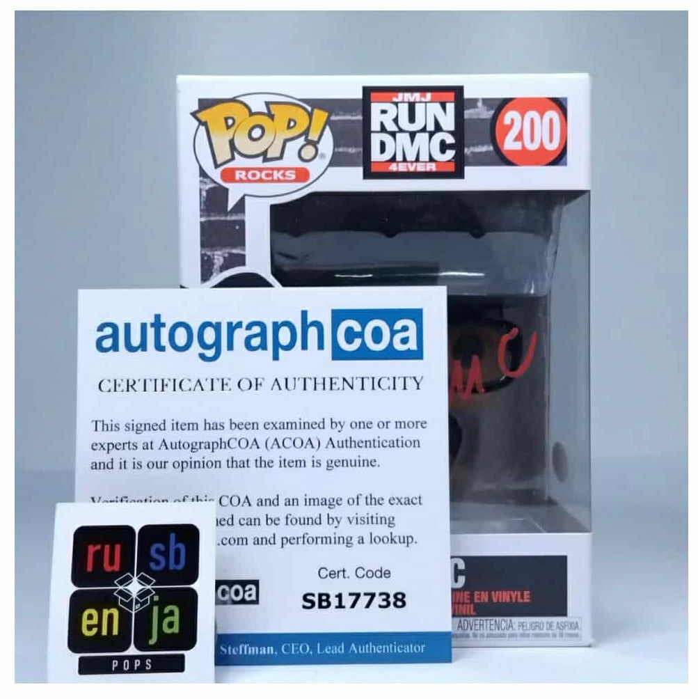 Funko Pop! Rocks Music Run DMC - DMC Signed COA #200 WS