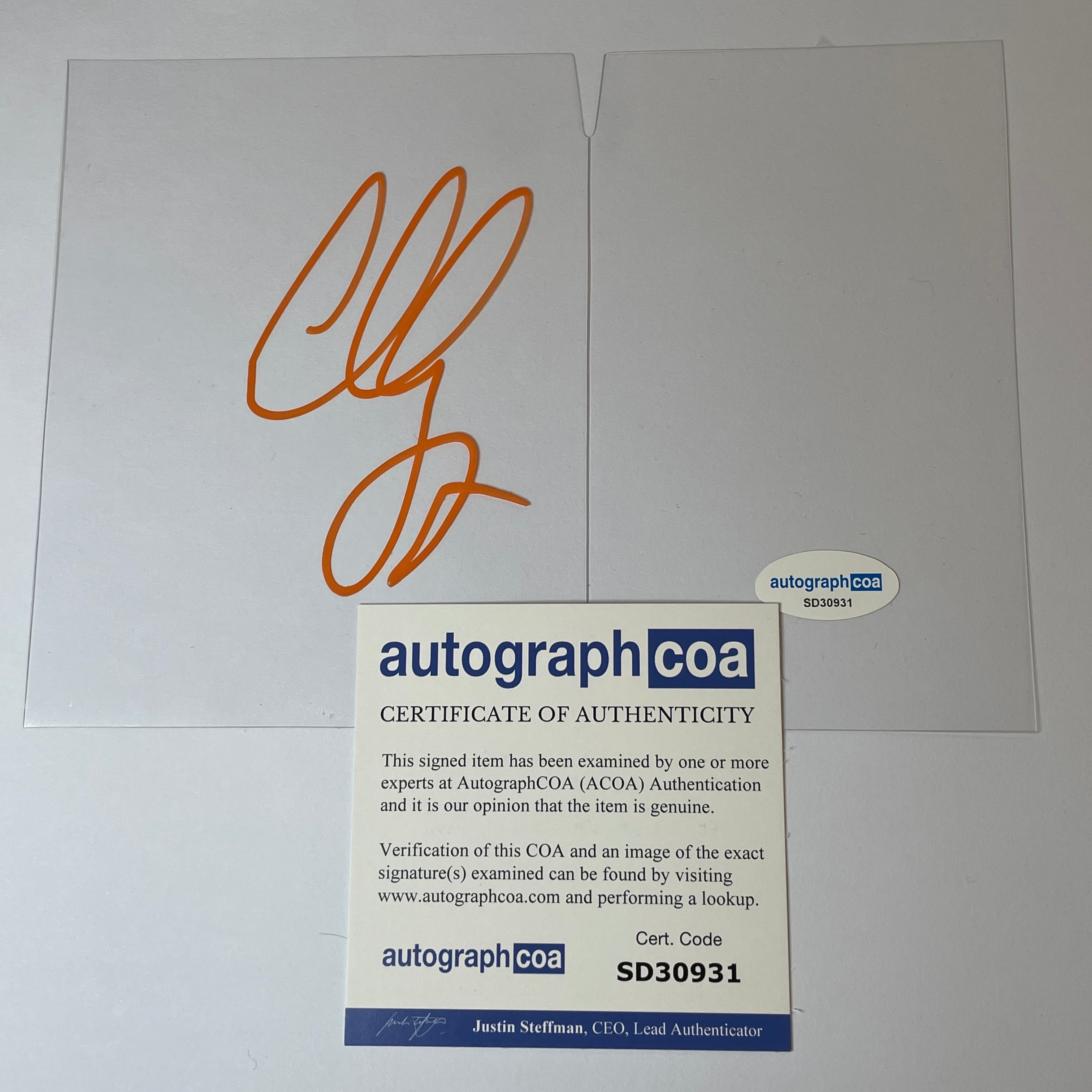 Signed Funko Pop! Window Christian Slater ACOA SD30931