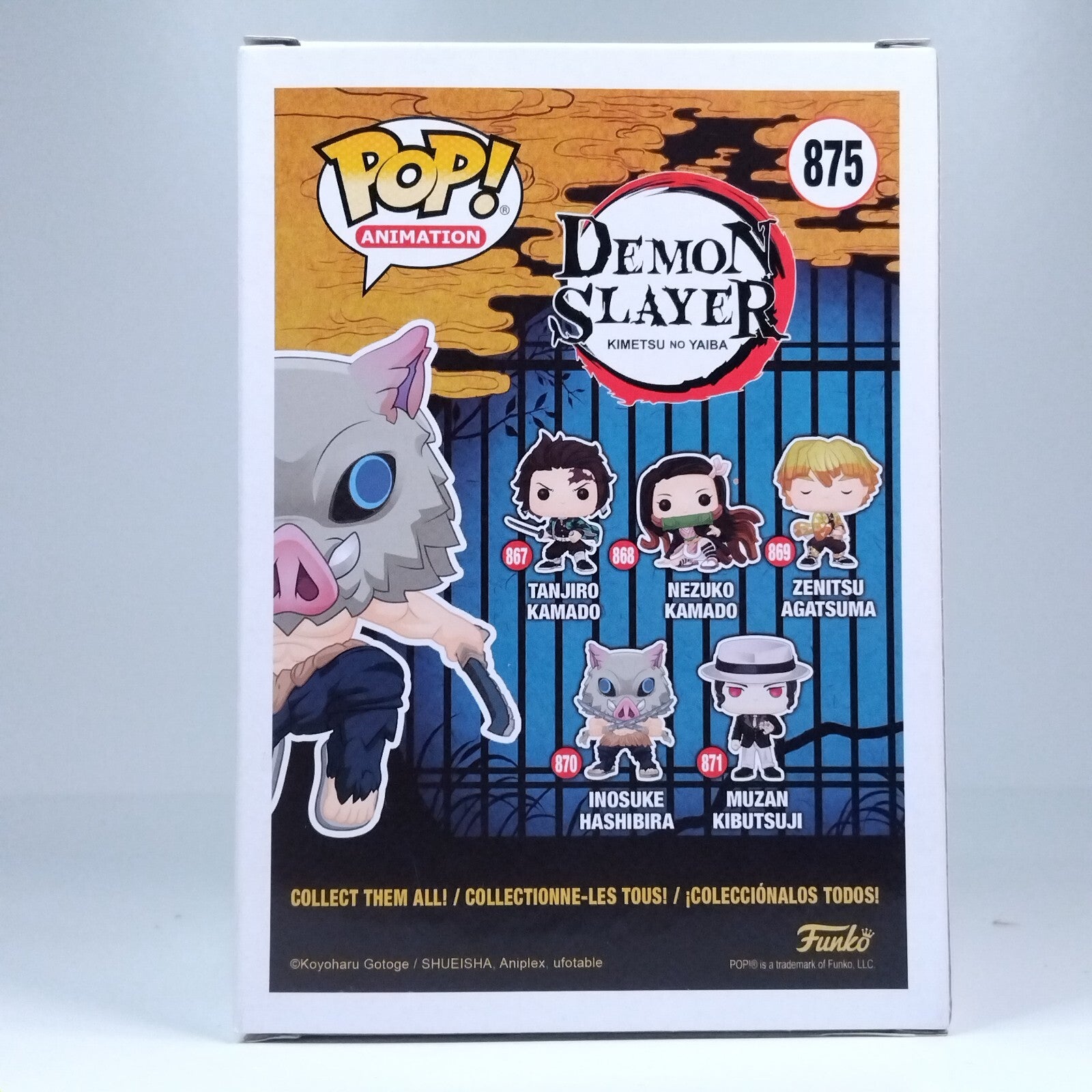 Funko Pop! Anime Demon Slayer Inosuke Hashibira Flocked Special Edition #875