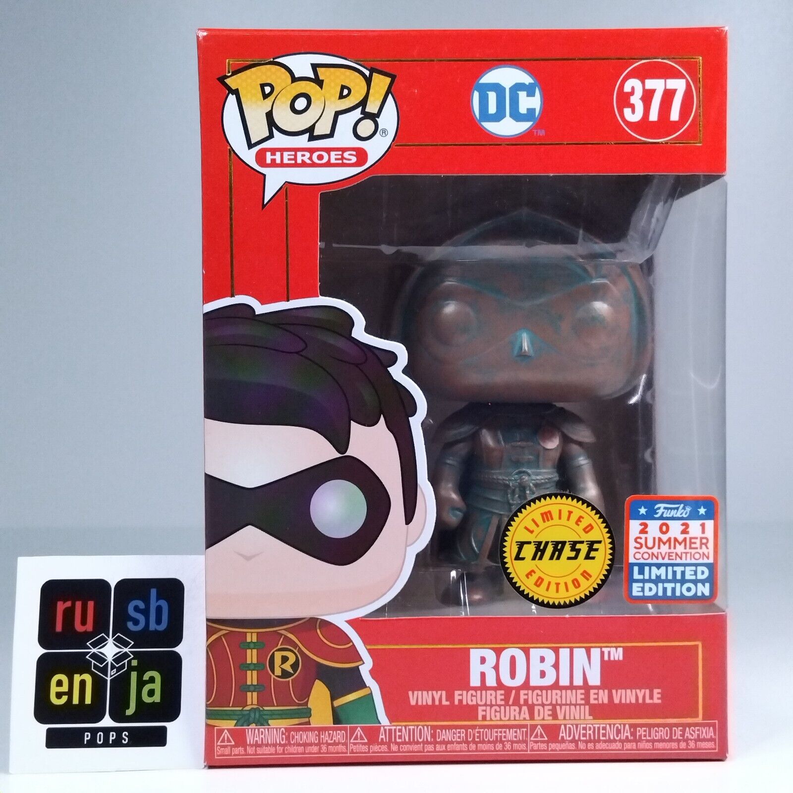 Funko Pop! DC Heroes Imperial Palace Robin Hooded Patina Chase Edition #377