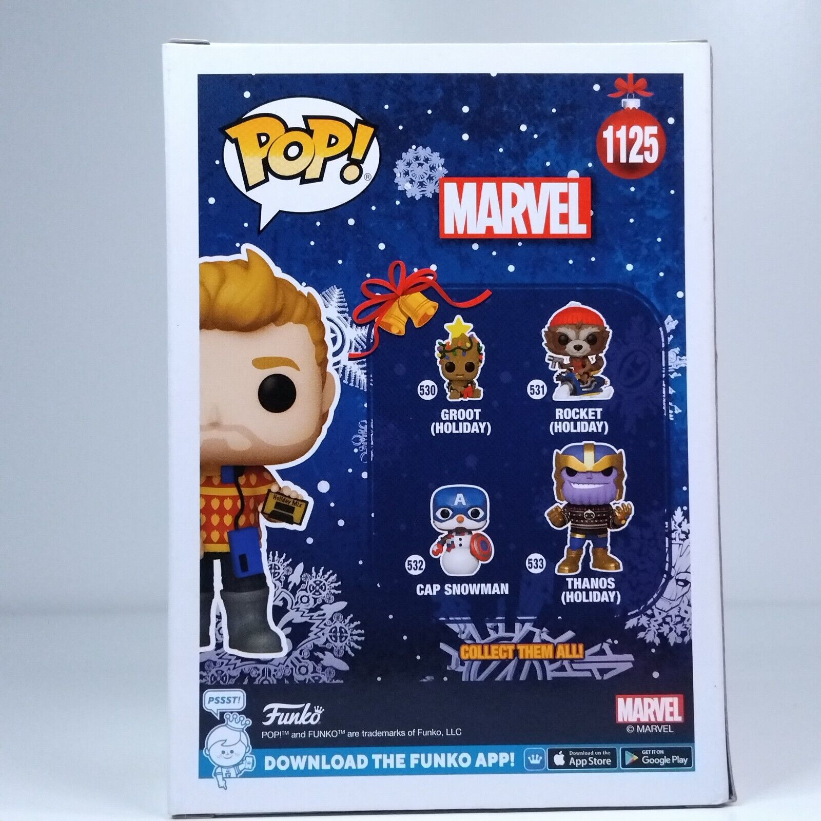 Funko Pop! Marvel Holidays Guardians of the Galaxy Star-Lord with Groot #1125