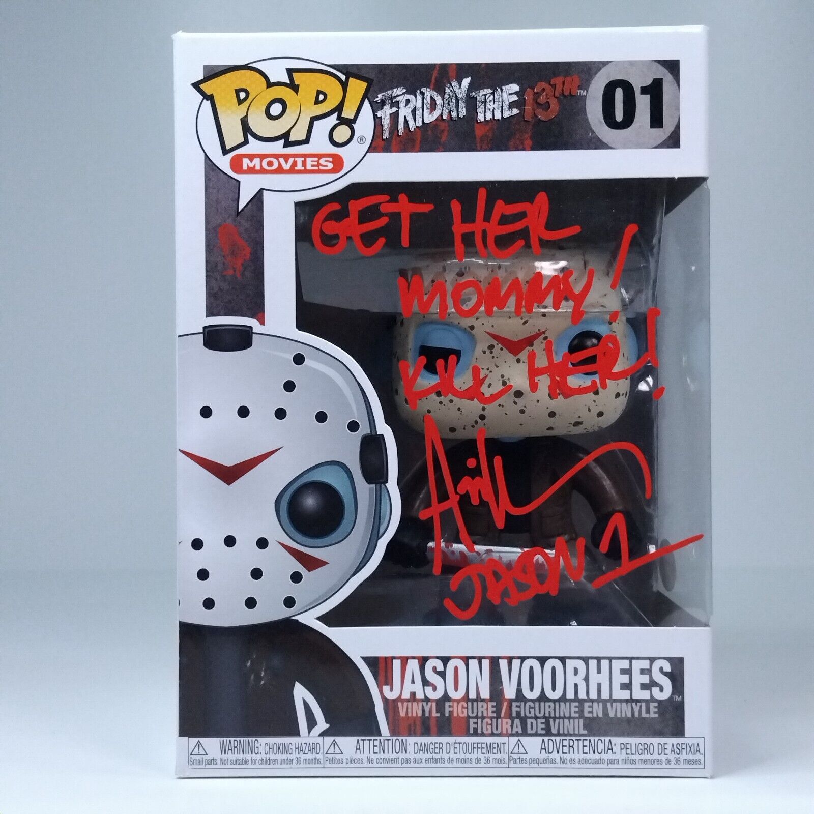 Funko Pop! Movies Horror Friday 13th Jason Voorhees Signed Ari Lehman COA #01