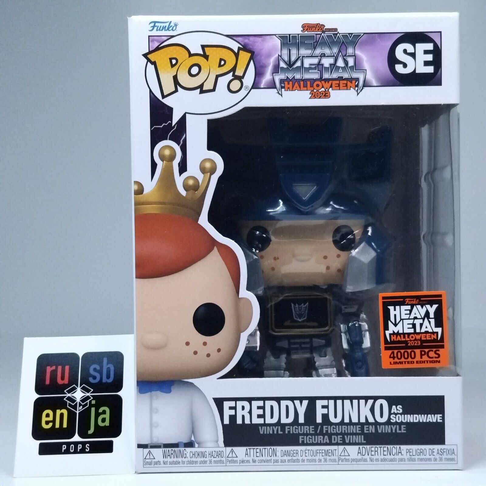 Funko Pop! Retro Toys Transformers Freddy Funko as Soundwave 4,000 Pcs #SE