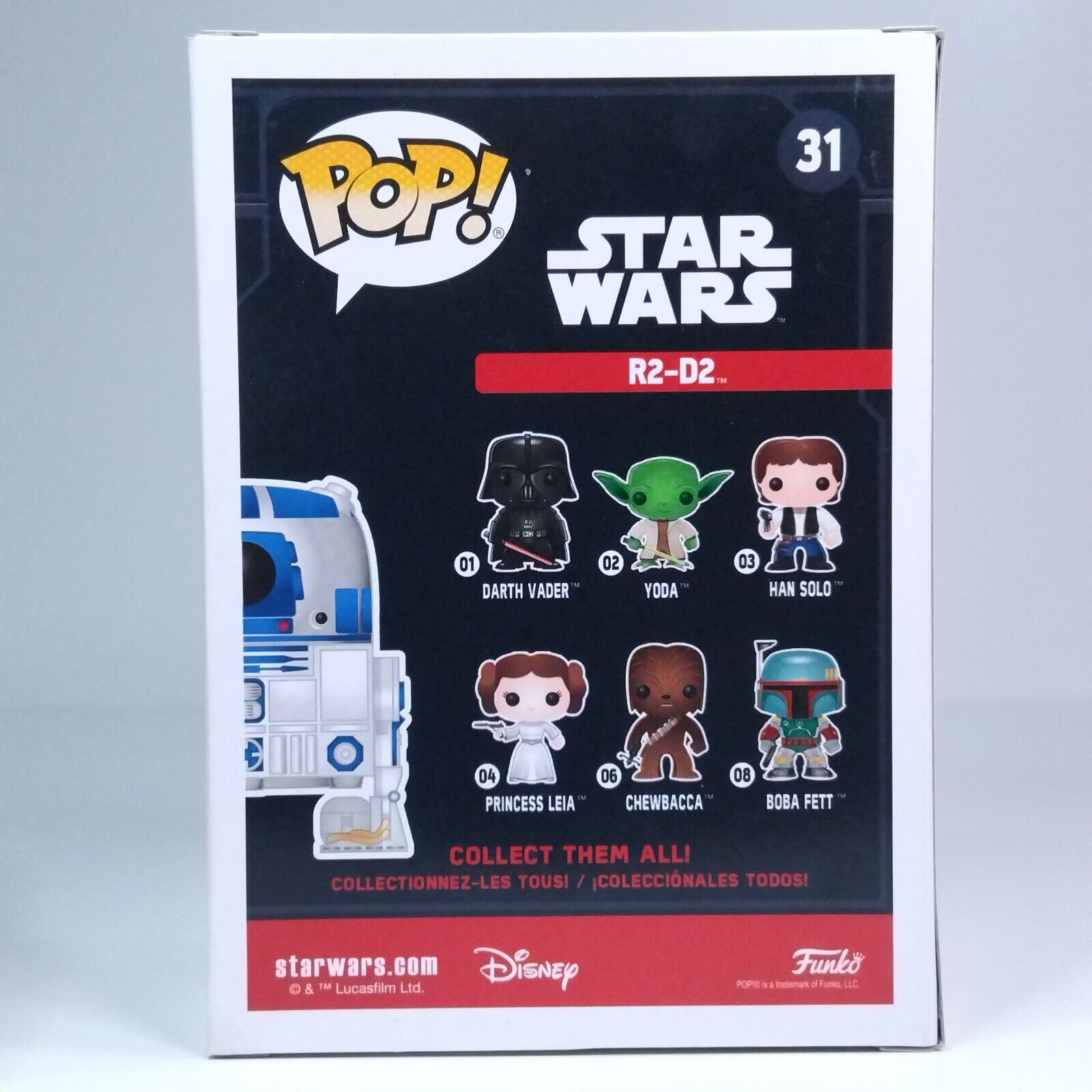 Funko Pop! Star Wars R2-D2 Signed Jimmy Vee COA #31