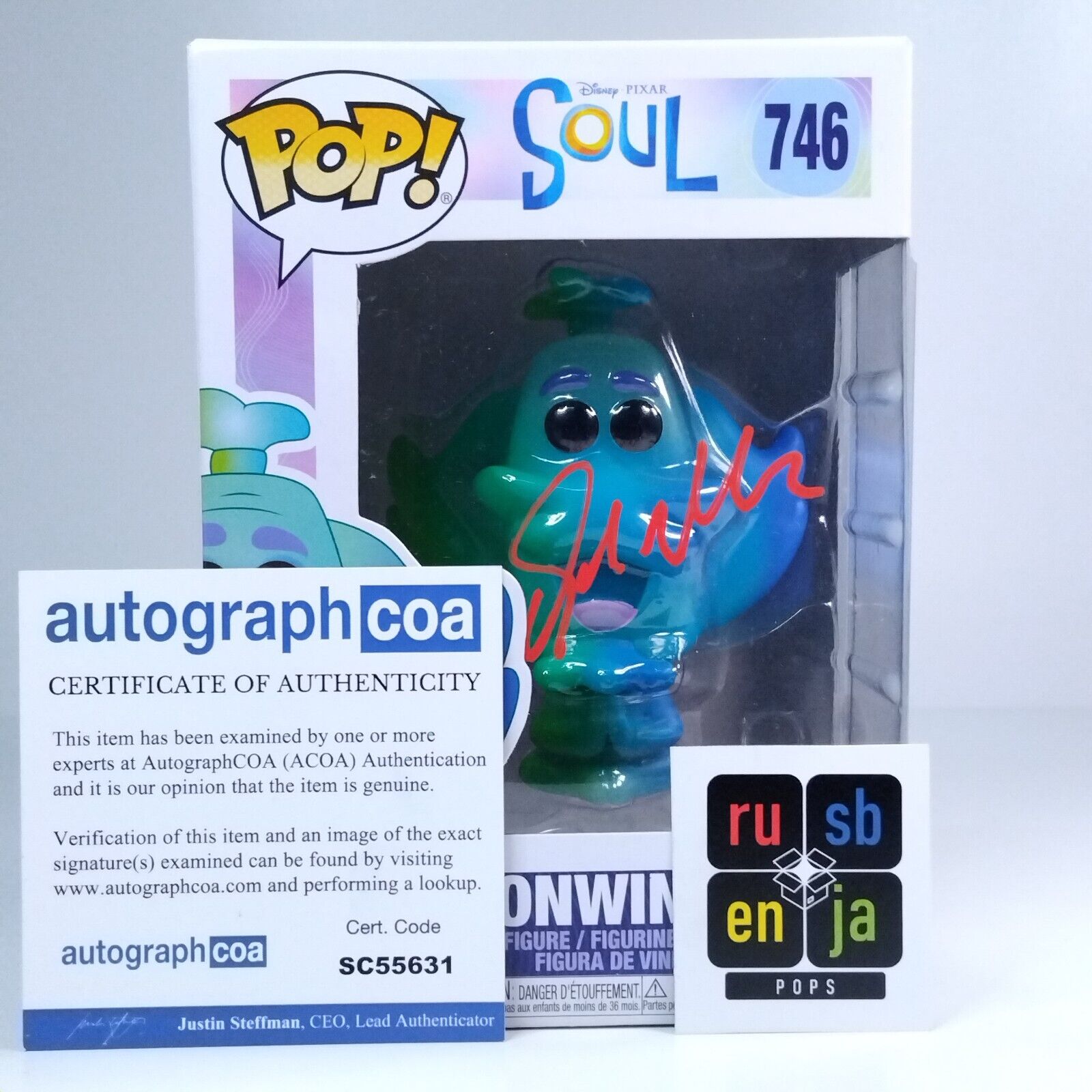 Funko Pop! Disney Soul Moonwind Soul World Signed Graham Norton COA #746 WS