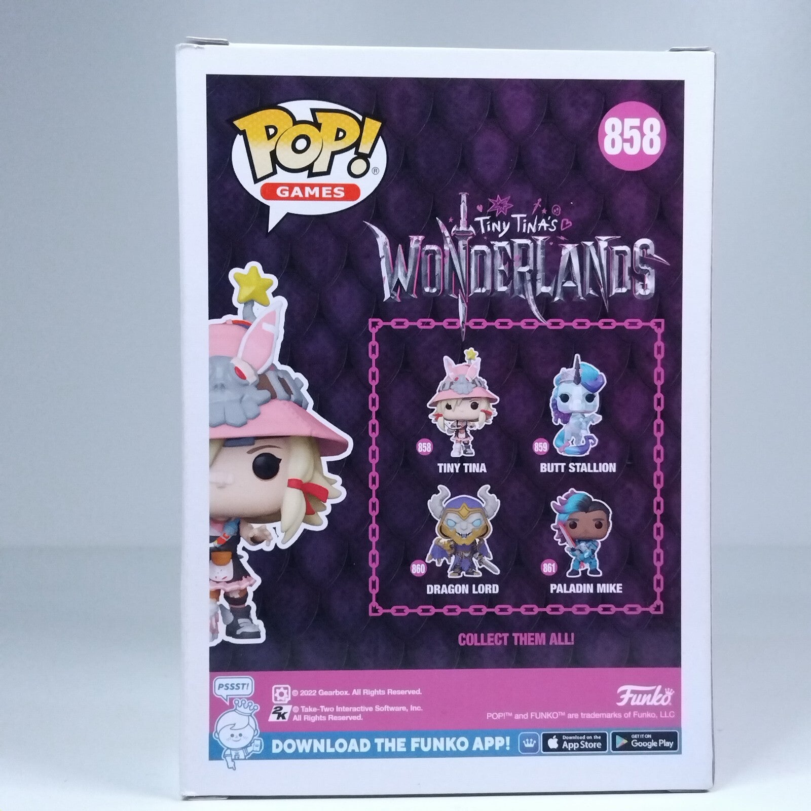 Funko Pop! Games Tiny Tinas Wonderlands Tiny Tina Signed Ashly Burch COA #858 WS