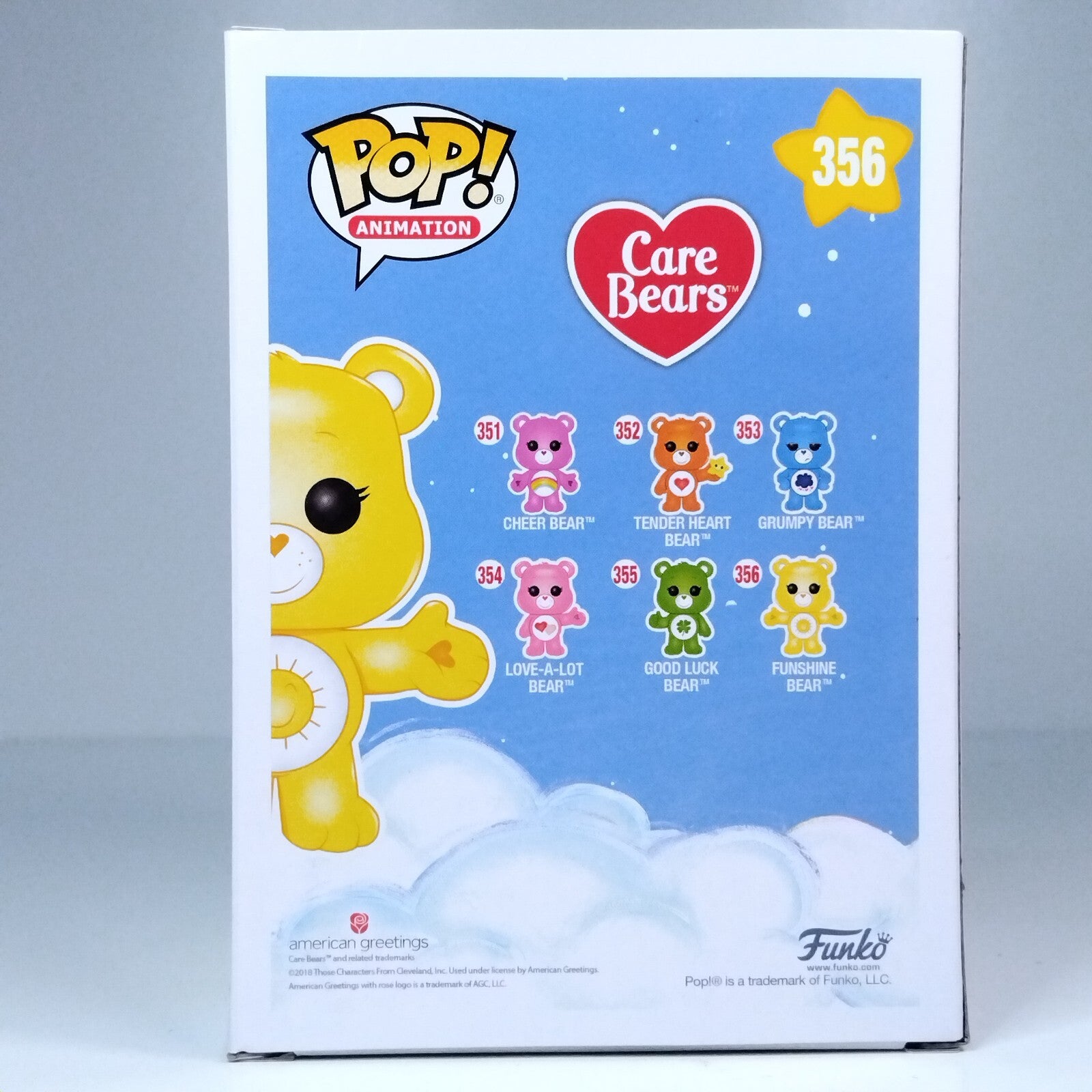 Funko Pop! Animation Care Bears Funshine Bear Glow Chase Edition #356