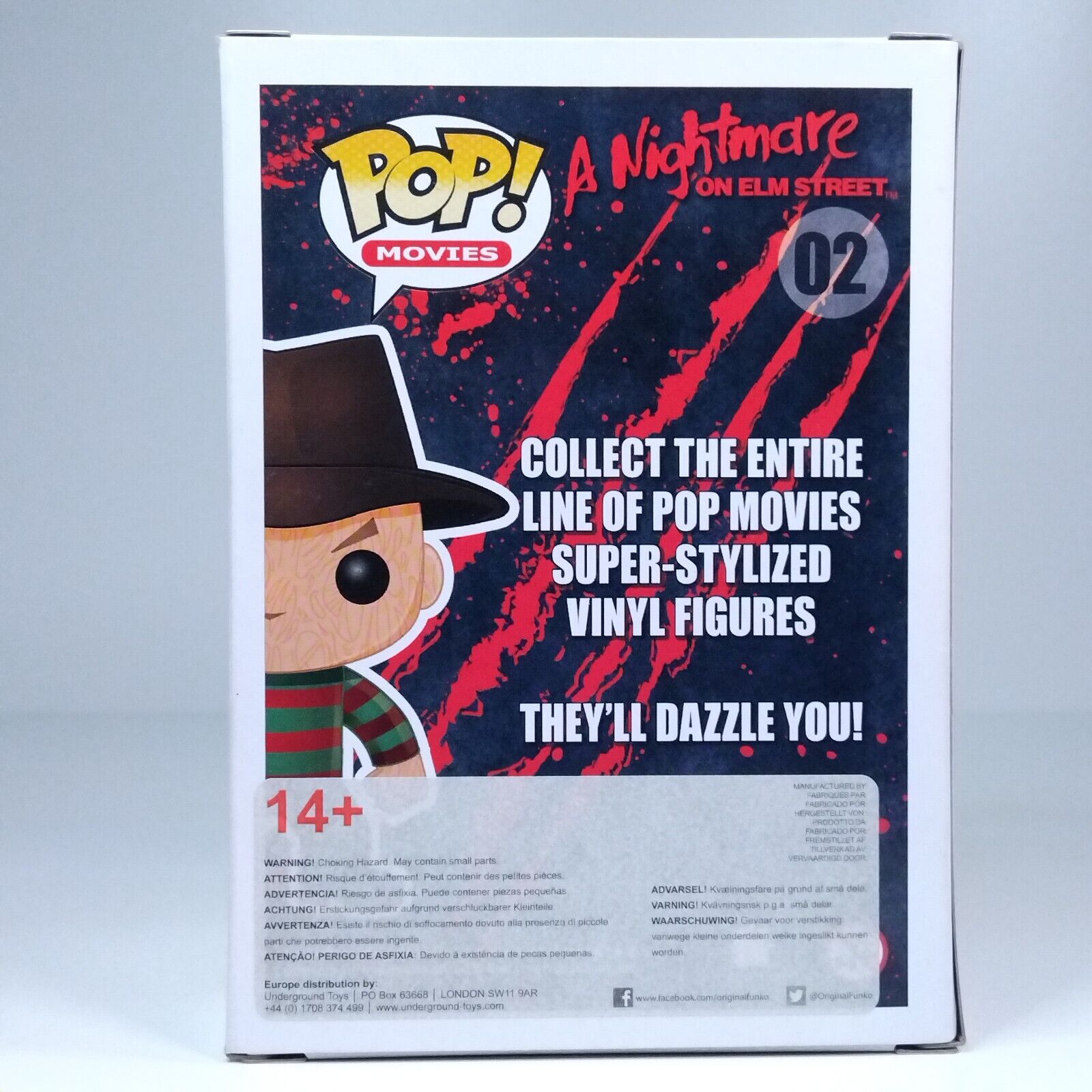 Funko Pop! Movies Horror Nightmare Elm Street Freddy Krueger Glow Chase #02