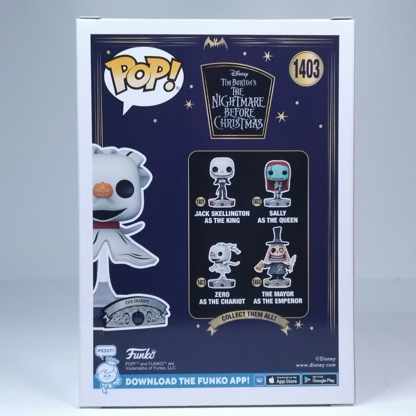 Funko Pop! Disney Nightmare Before Christmas Zero As The Chariot Special #1403