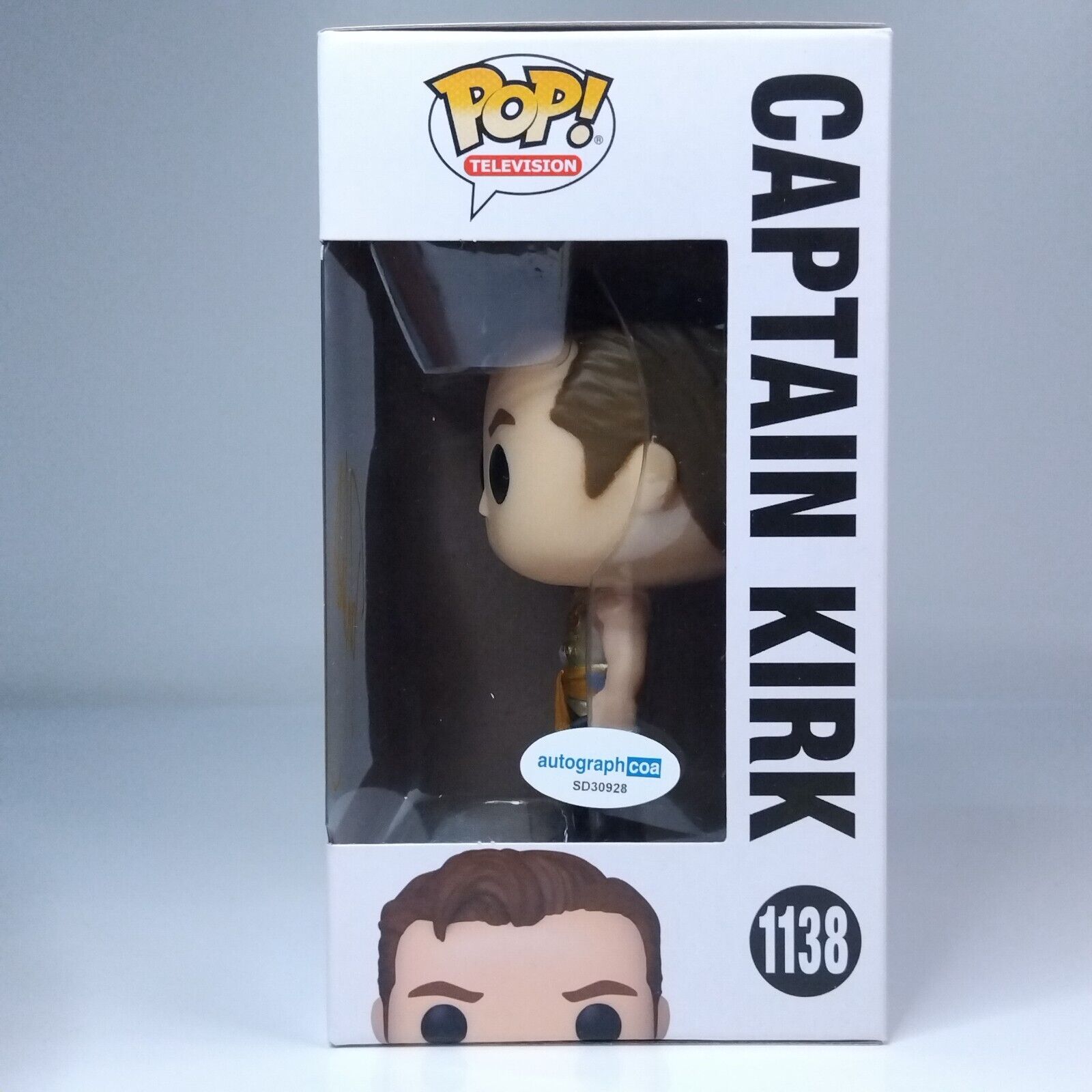 Funko Pop! TV Star Trek Captain Kirk Signed Paul Wesley COA #1138 WS