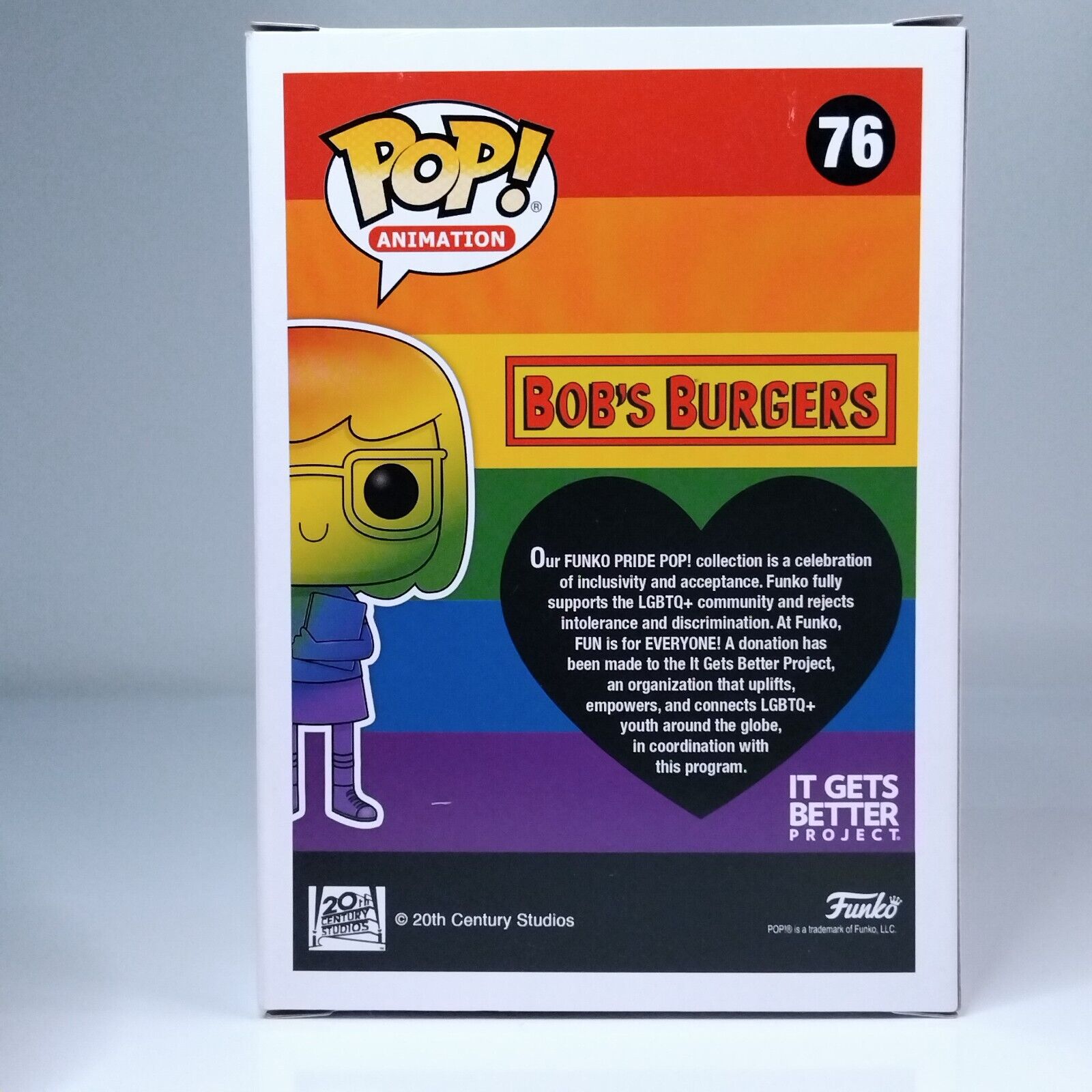 Funko Pop! Animation Bob's Burgers Tina Belcher Signed Dan Mintz COA #76 WS