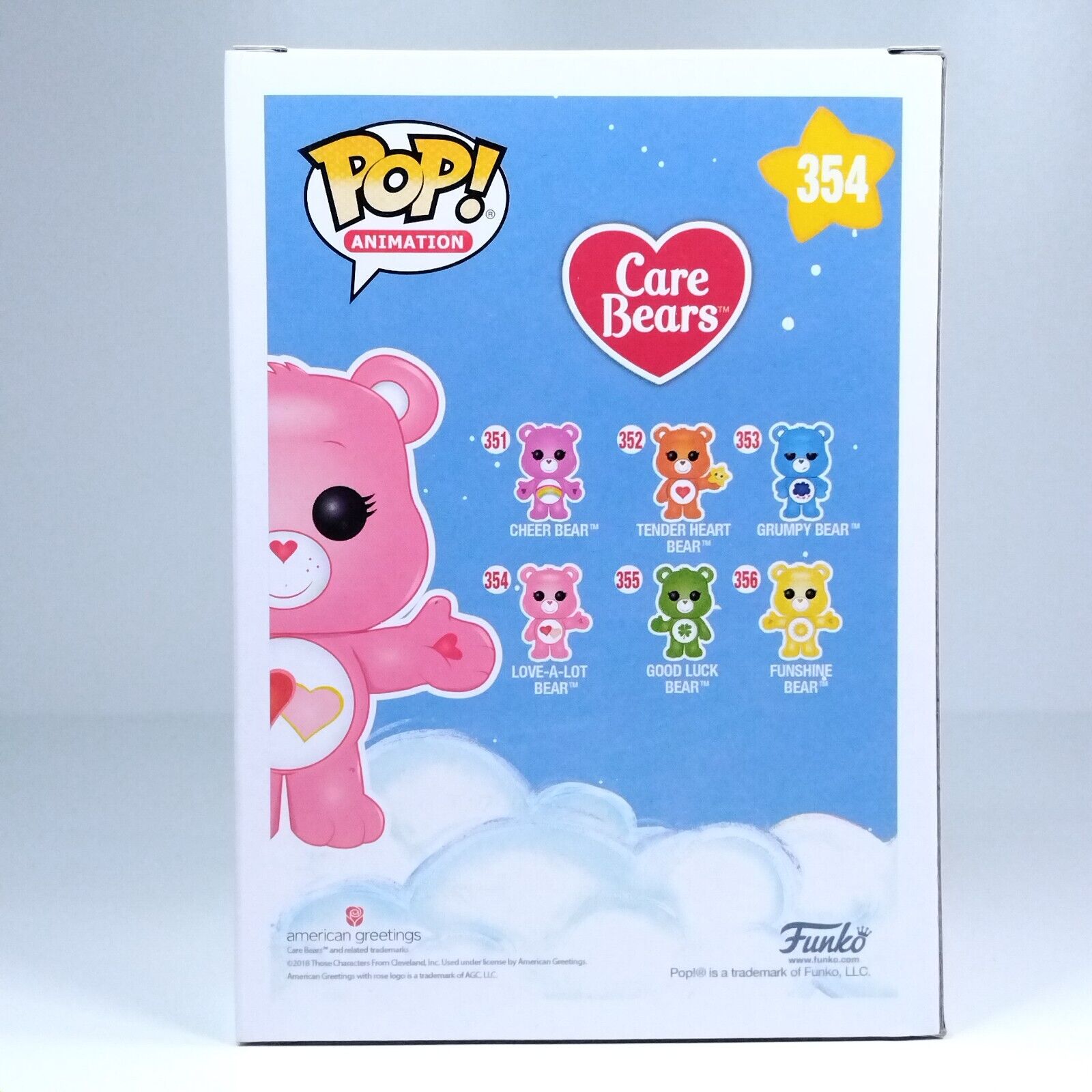 Funko Pop! Animation Care Bears Love-a-Lot Bear Glitter Translucent #354