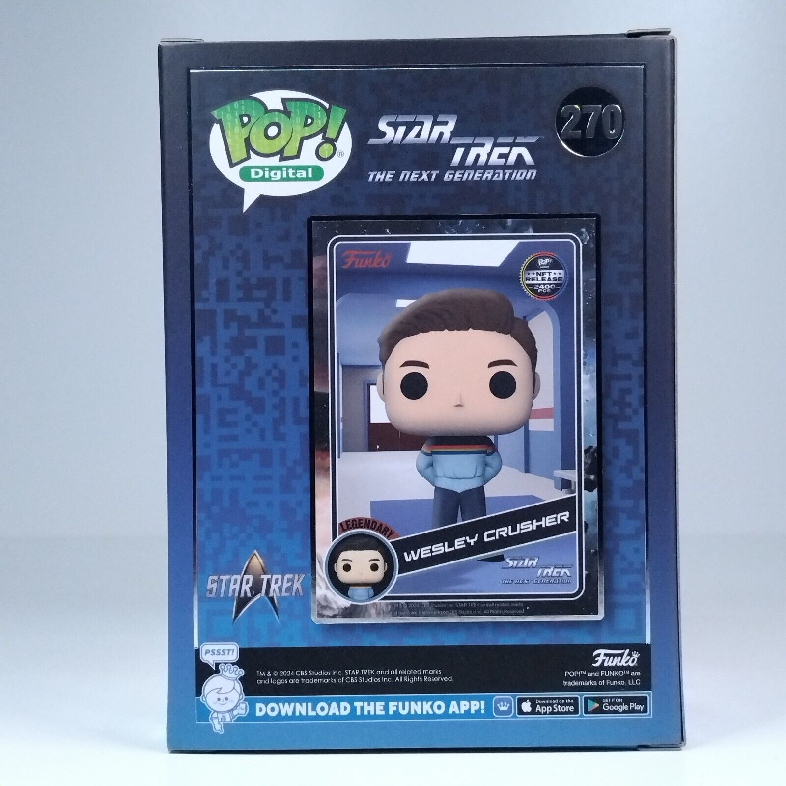 Funko Pop! Digital TV Star Trek The Next Generation Wesley Crusher 2400 Pcs #270