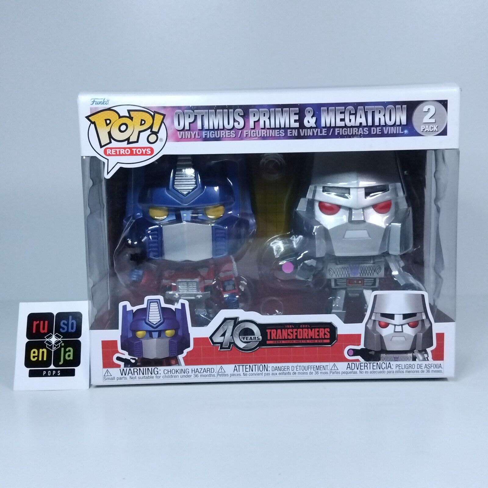 Funko Pop! Retro Toys TV Transformers Optimus Prime & Megatron 2 Pack