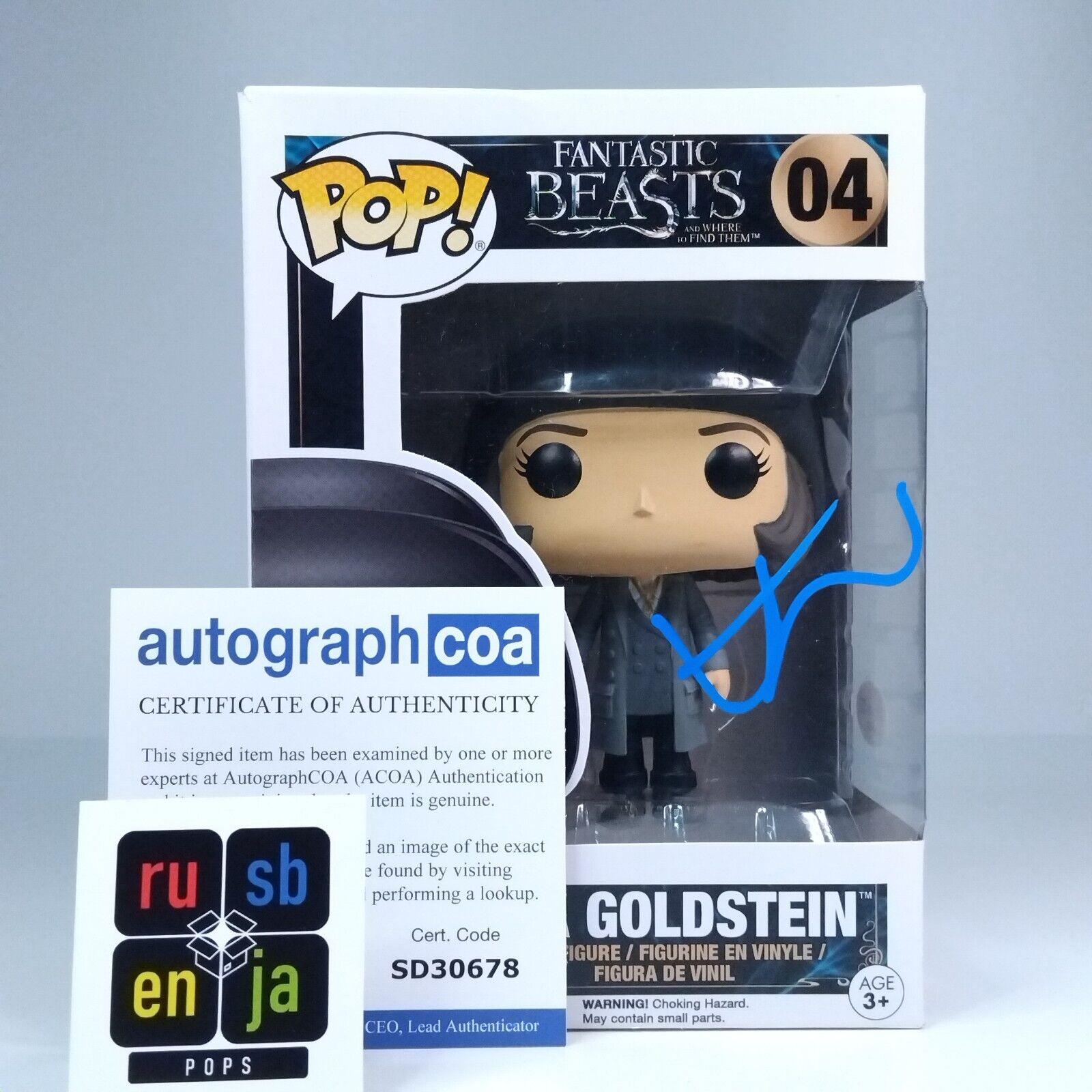 Funko Pop! Fantastic Beasts Tina Goldstein Signed Katherine Waterston COA #04 WS