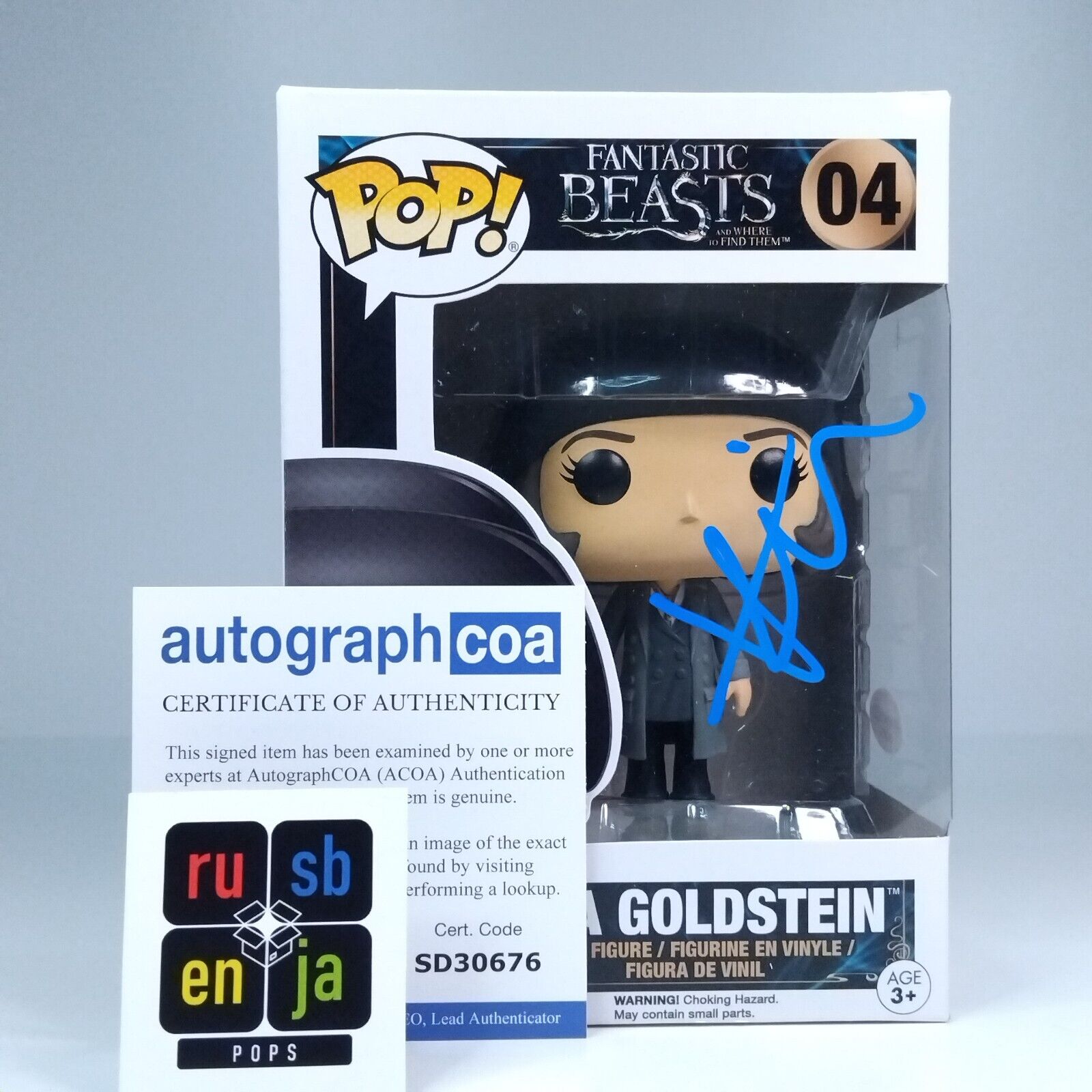 Funko Pop! Fantastic Beasts Tina Goldstein Signed Katherine Waterston COA #04 WS