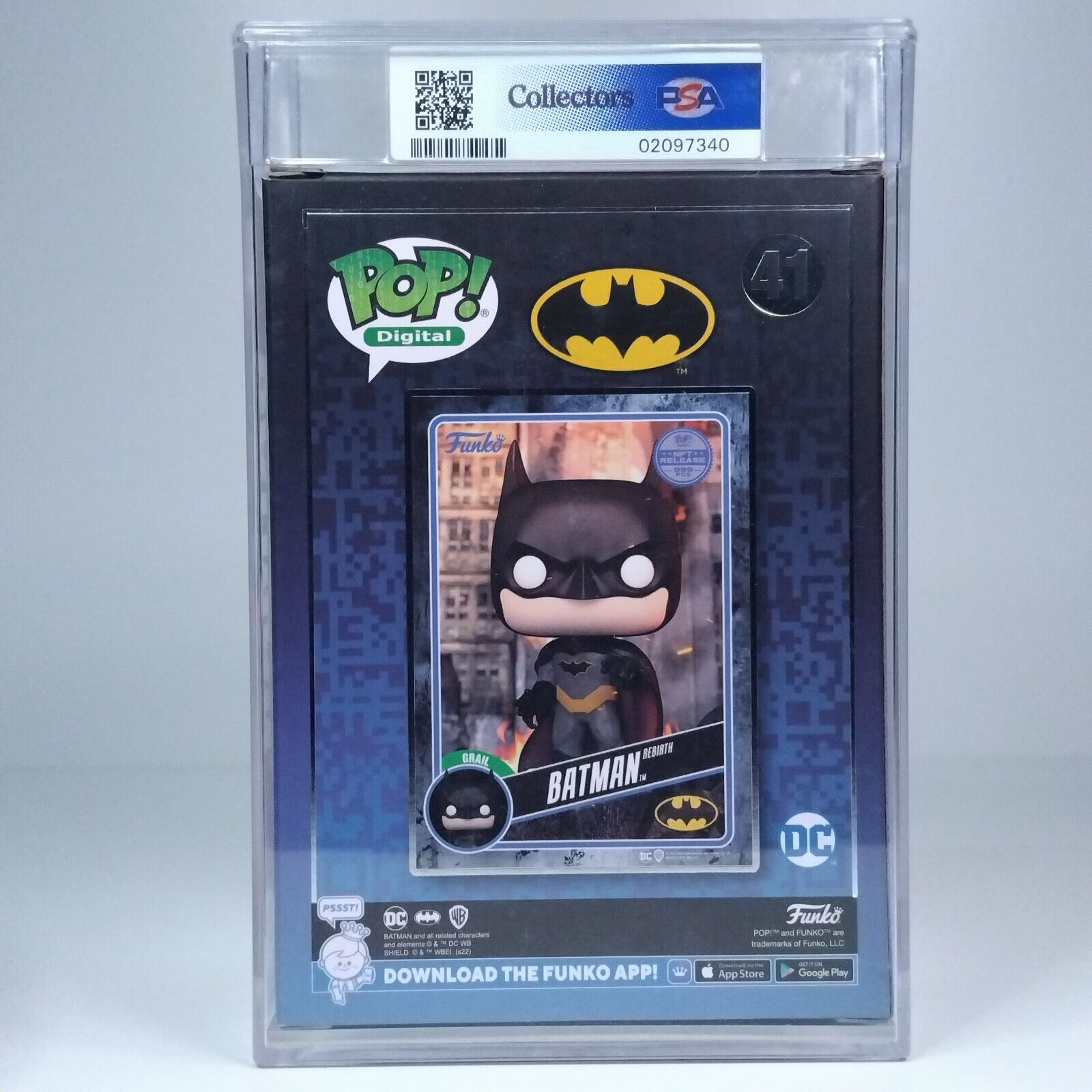 Funko Pop! DC Heroes Batman Rebirth PSA Graded 8.5 999 Pcs #41