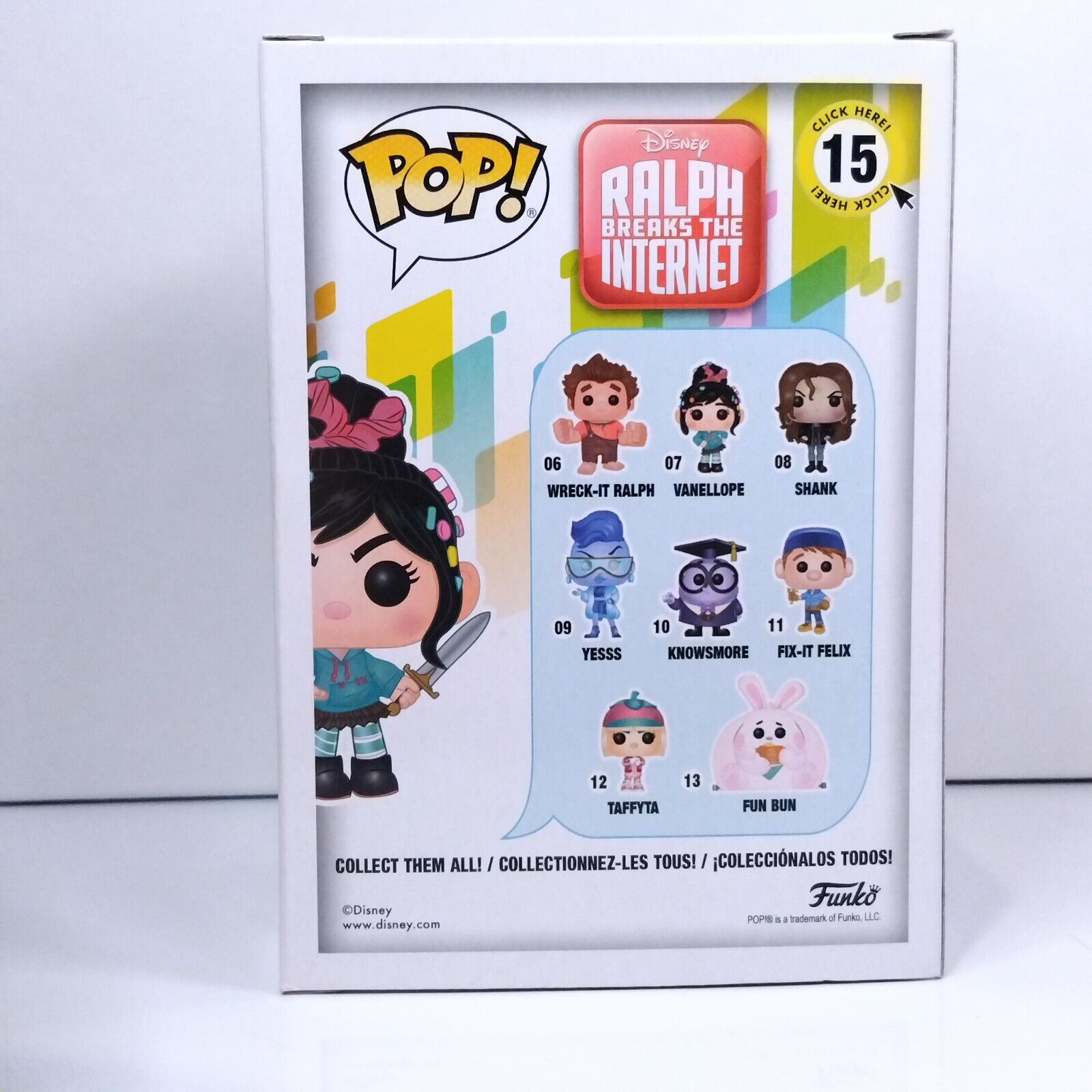 Funko Pop! Disney Wreck It Ralph Vanellope Signed Sarah Silverman COA #15 WS