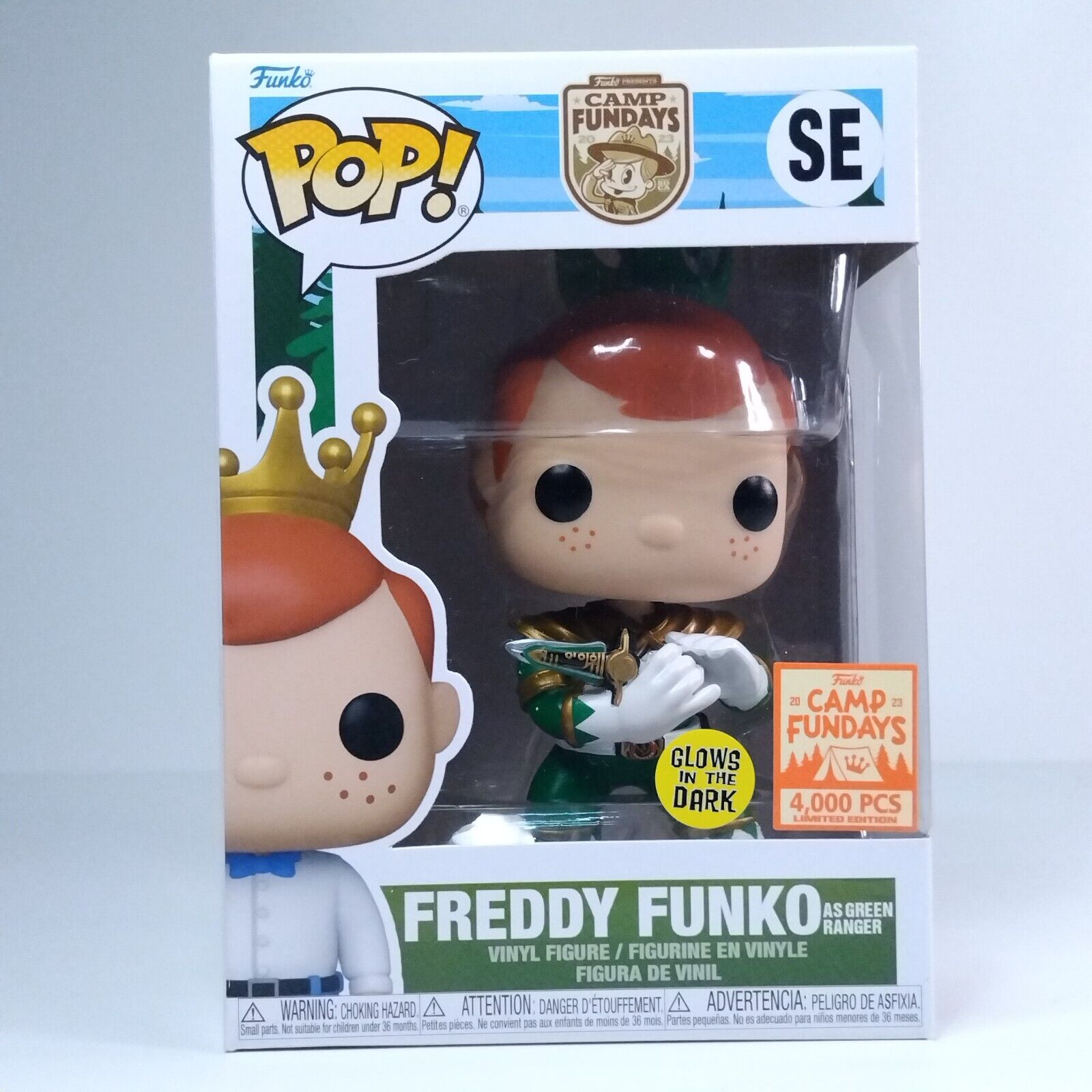 Funko Pop! Freddy Funko as Green Power Ranger Glows 4,000 Pcs #SE