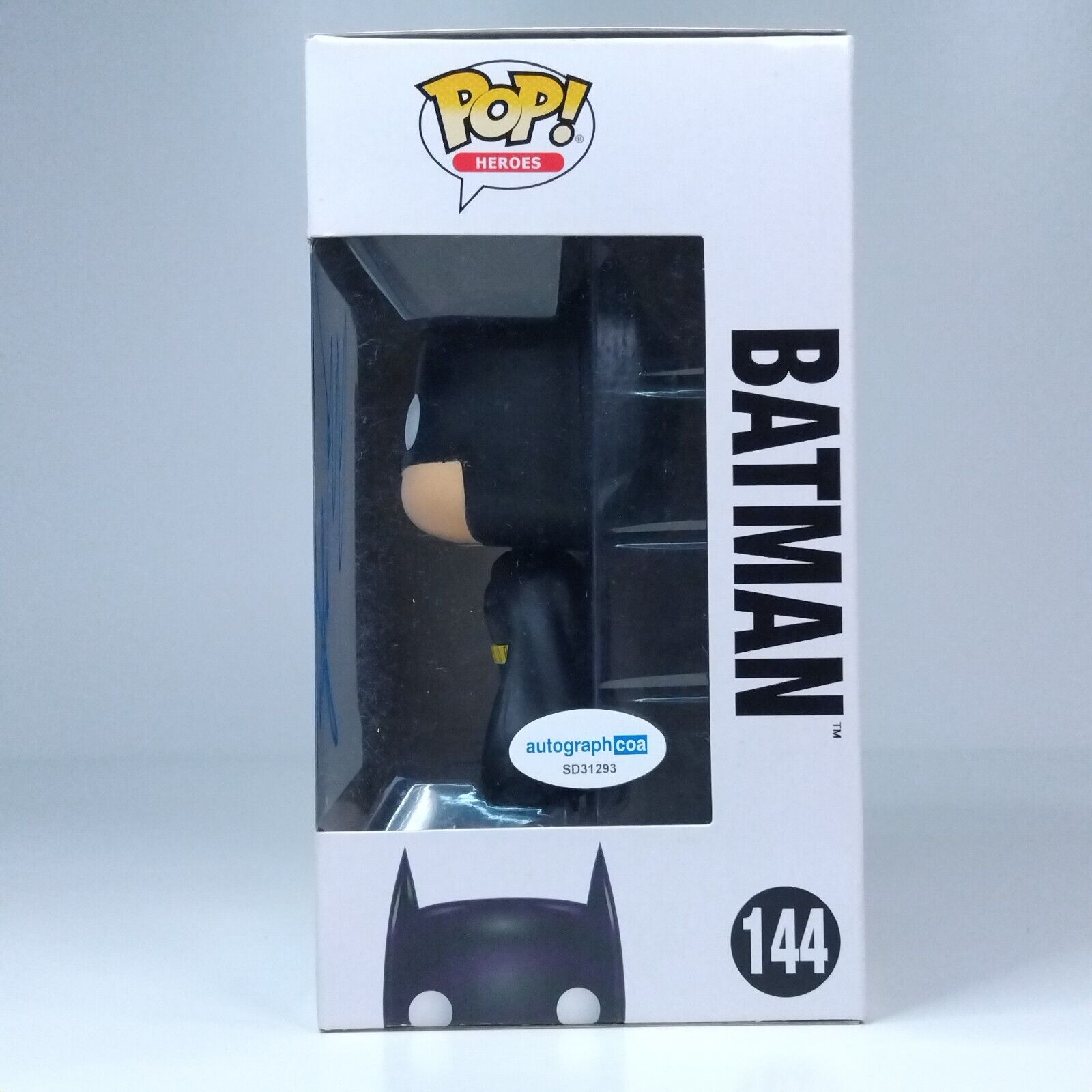 Funko Pop! DC Heroes Batman Signed Christian Bale COA #144 WS