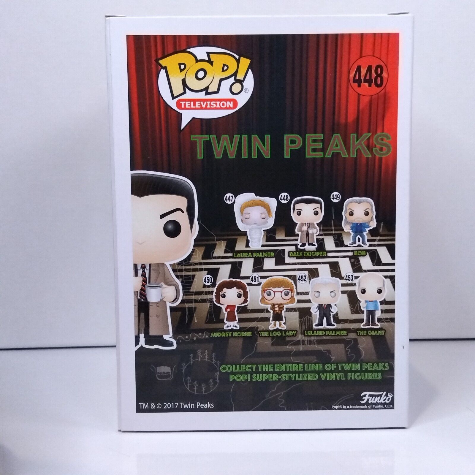 Funko Pop! TV Twin Peaks Dale Cooper Signed Kyle MacLachlan COA #448 WS