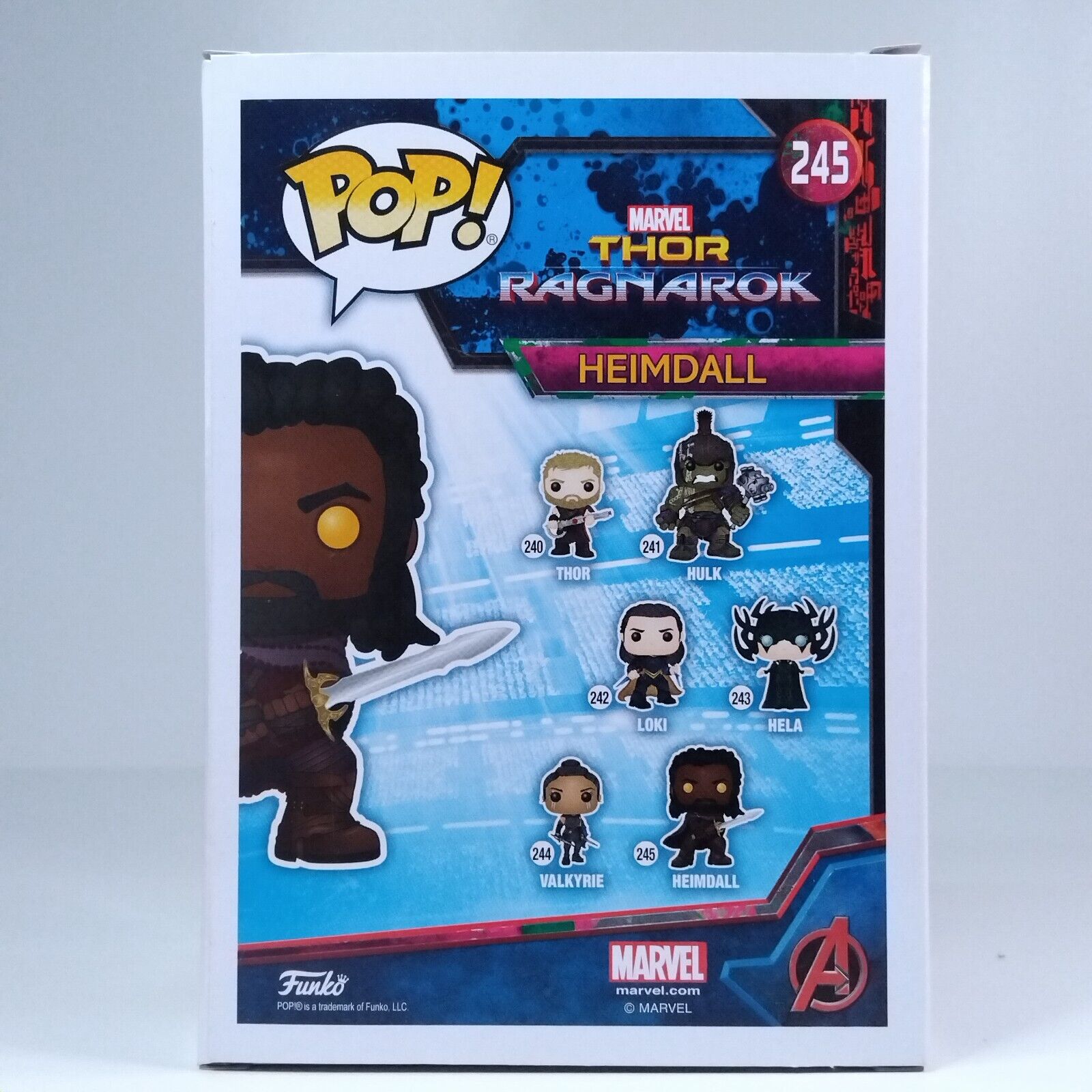 Funko Pop! Marvel Thor Ragnarok Heimdall Signed Idris Elba COA #245 WS