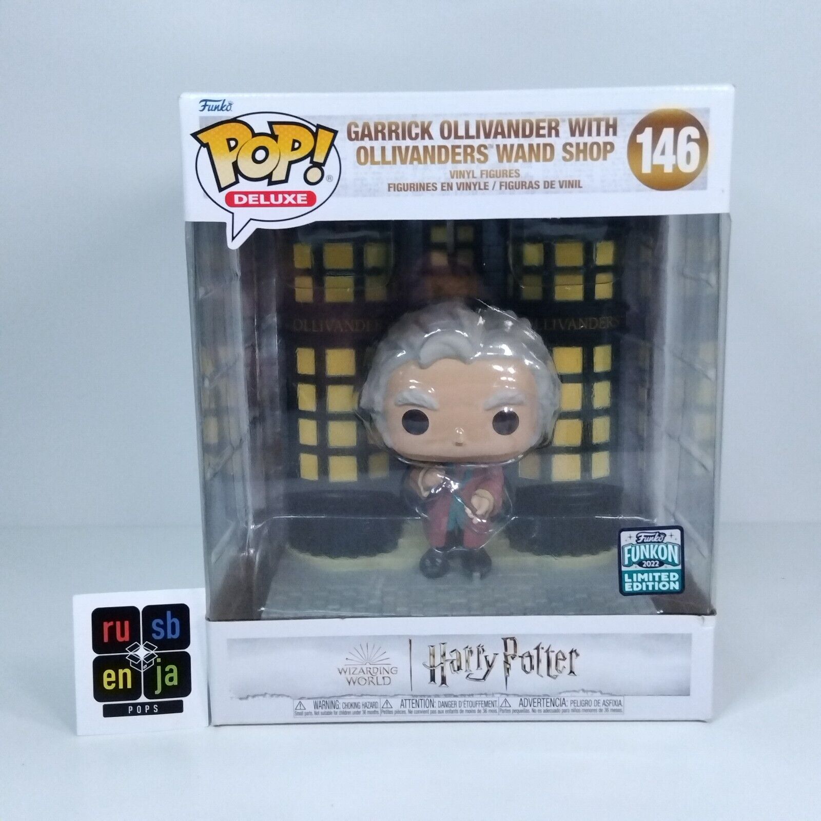 Funko Pop! Harry Potter Garrick Ollivander with Ollivanders Wand Shop #146