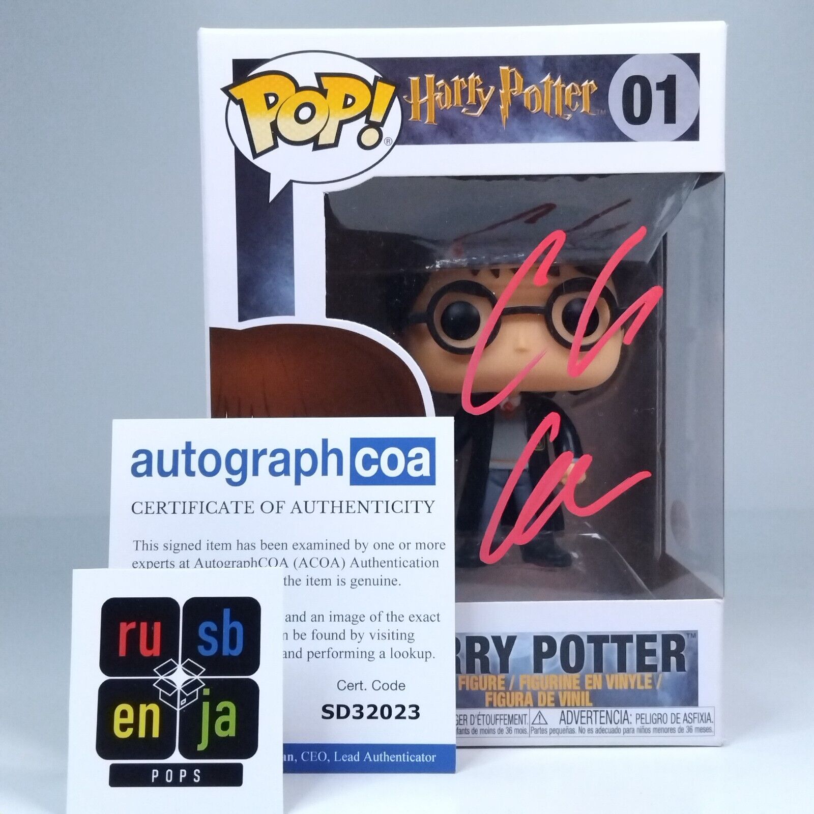 Funko Pop! Movies Harry Potter Signed Director Chris Columbus COA #01 WS