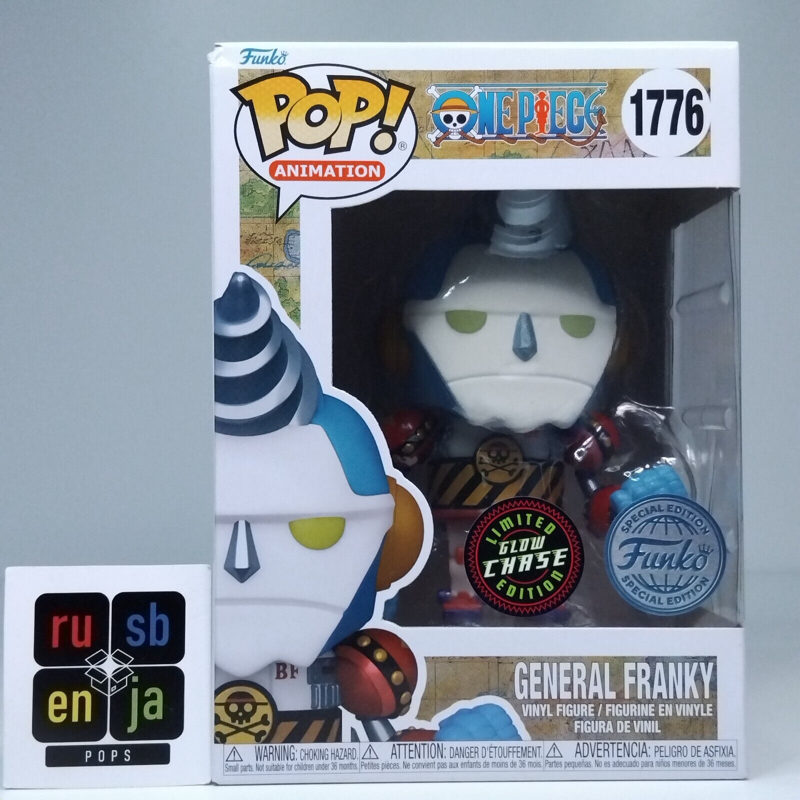 Funko Pop! Anime One Piece General Franky Glow Chase Special Edition #1776