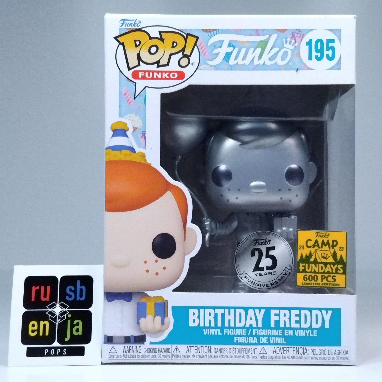 Funko Pop! Freddy Funko Birthday Freddy Silver 600 Pcs Limited Edition #195