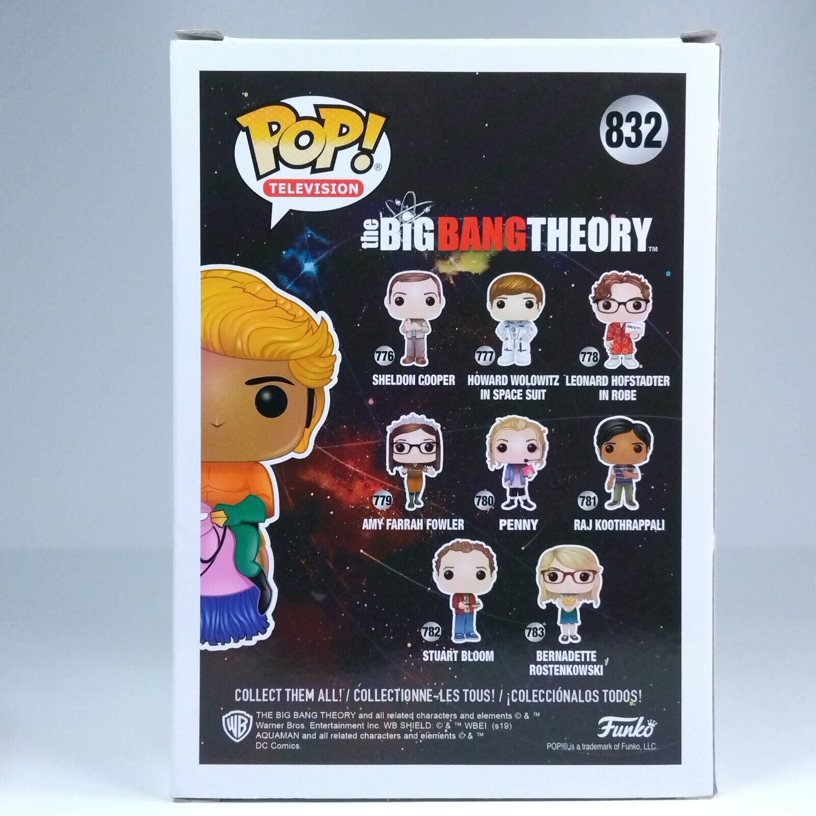 Funko Pop! TV The Big Bang Theory Raj Koothrappali Signed COA #832 WS