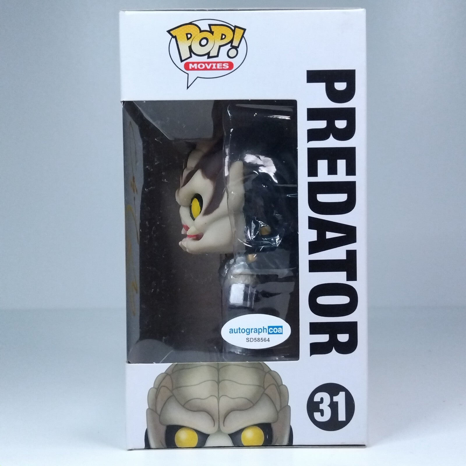 Funko Pop! Movies Predator Signed Dane DiLiegro COA #31 WS