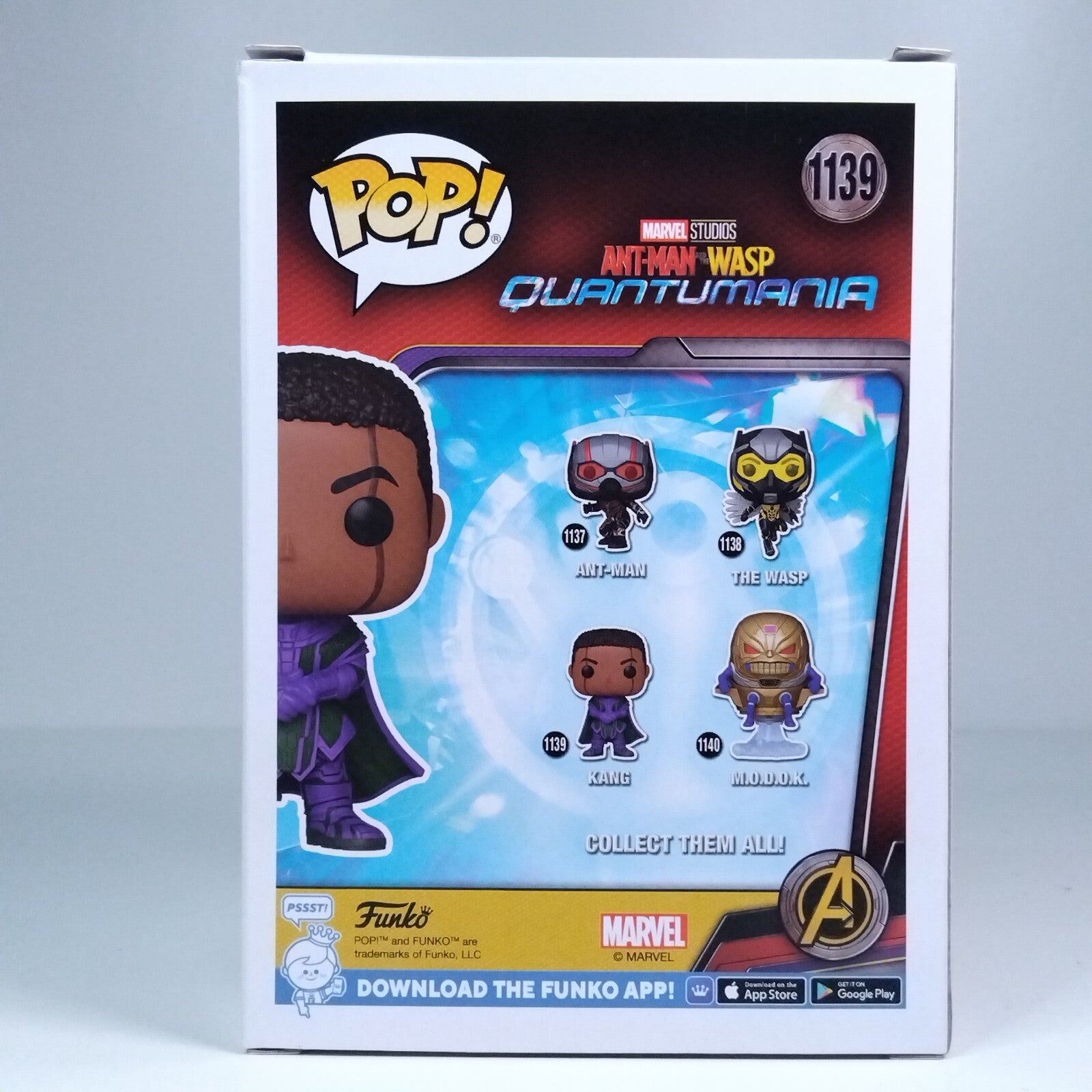 Funko Pop! Marvel AntMan Quantumania Kang Signed Jonathan Majors COA #1139 WS