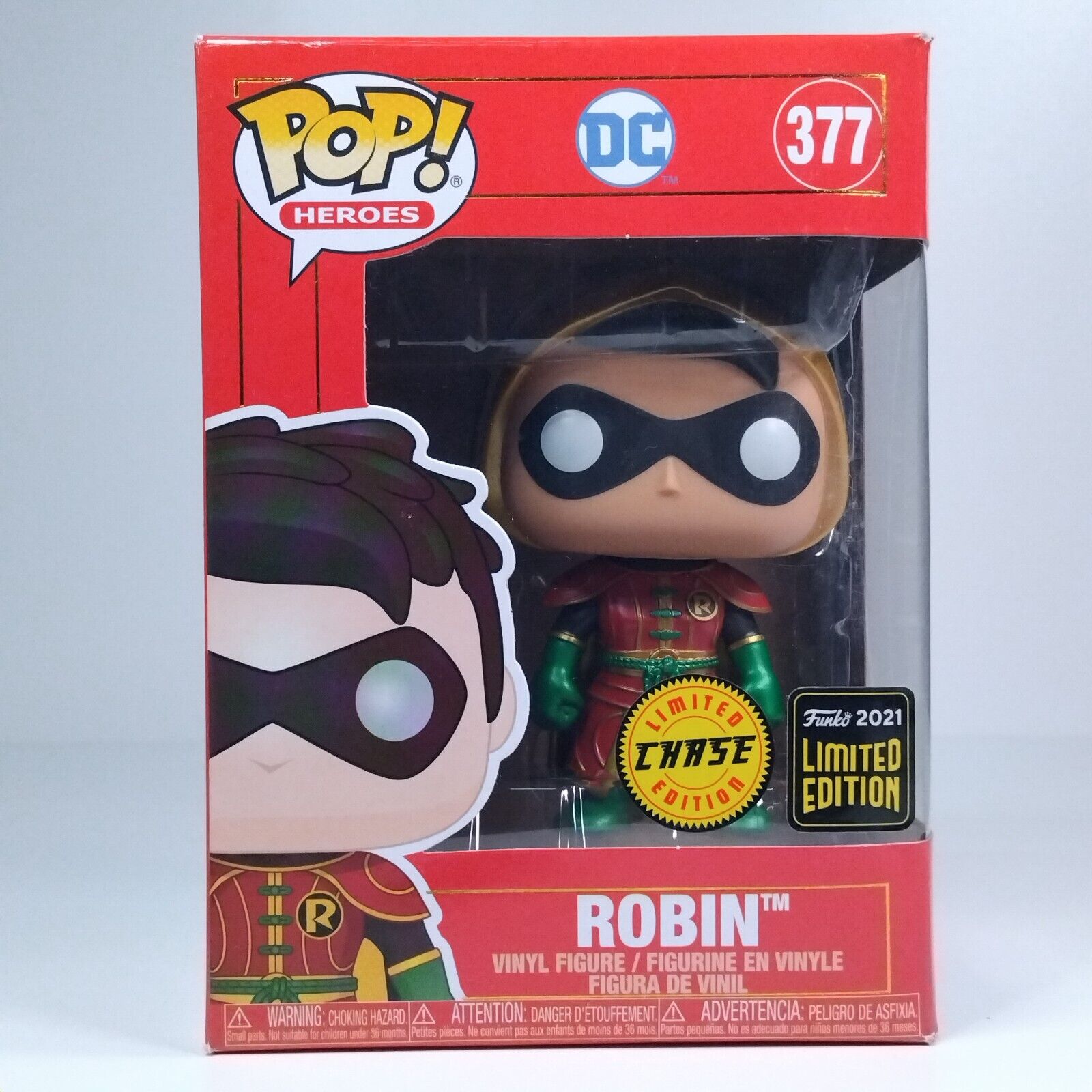 Funko Pop! DC Heroes Imperial Palace Robin Metallic Hooded Chase #377