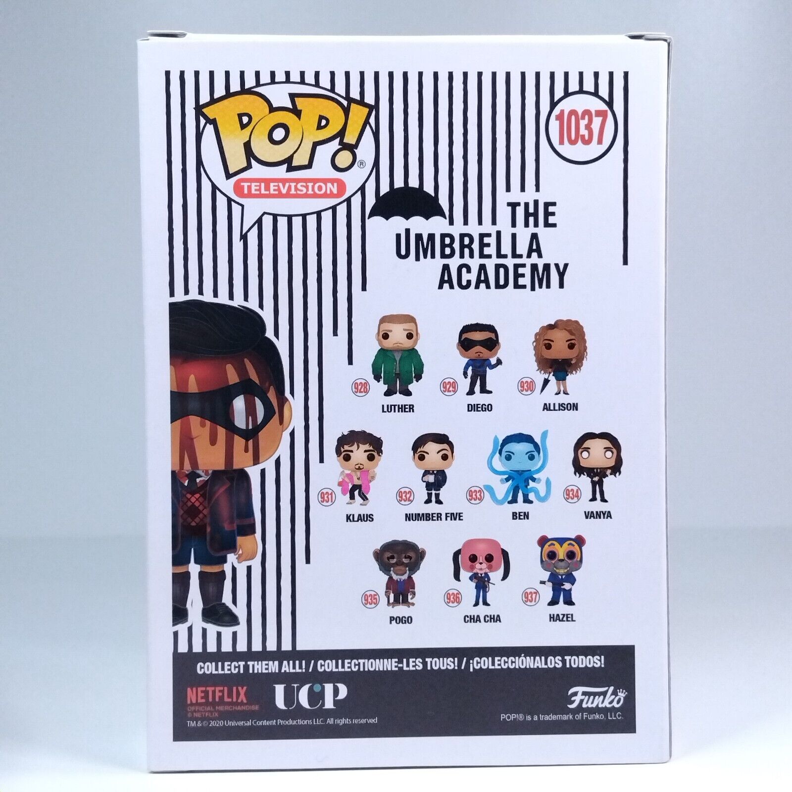 Funko Pop! TV The Umbrella Academy Young Ben Bloody NYCC 2,000 Pcs #1037