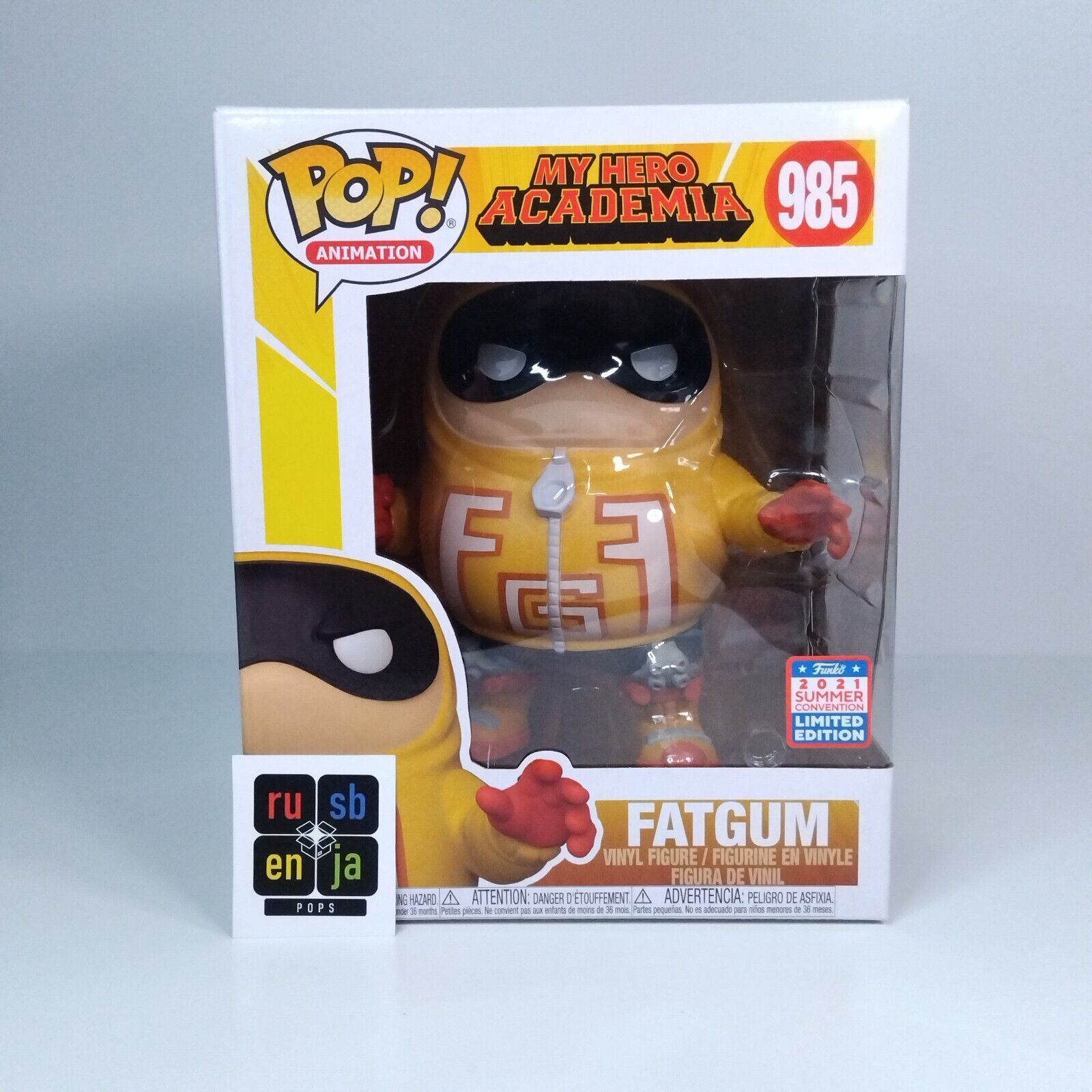 Funko Pop! Anime MHA My Hero Academia Fatgum Limited Edition #985